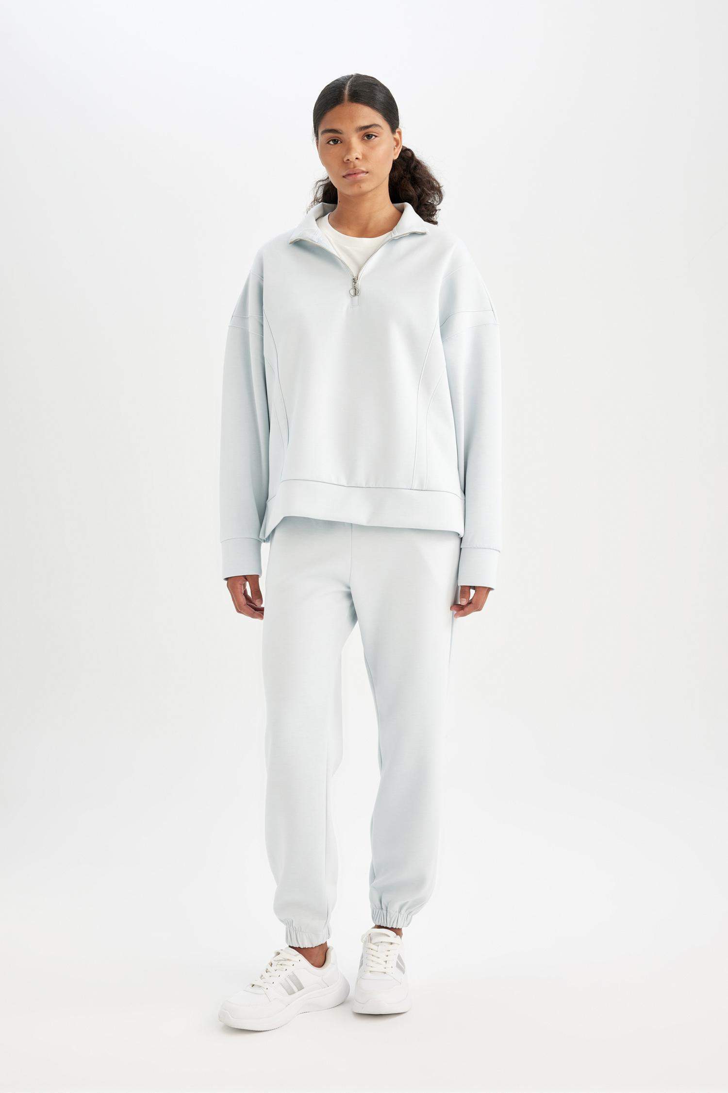 DeFactoFit Standart Fit Sporcu Jogger Eşofman Altı Bilek Boy Skuba Dalgıç