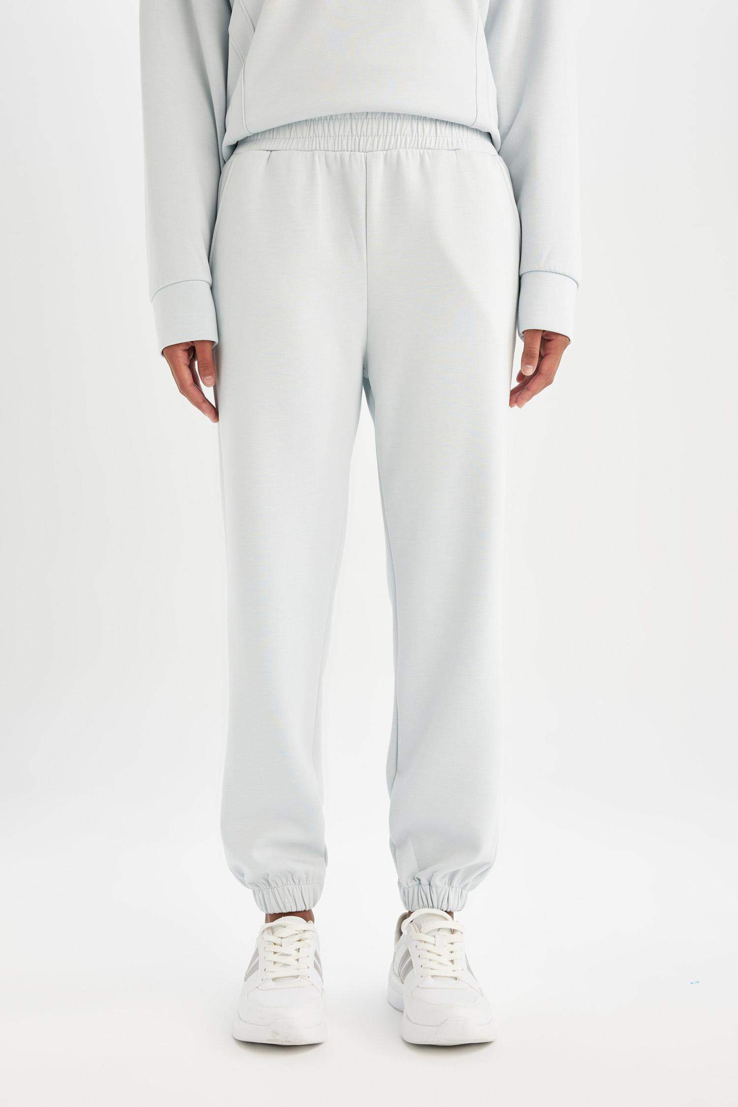 DeFactoFit Standart Fit Sporcu Jogger Eşofman Altı Bilek Boy Skuba Dalgıç