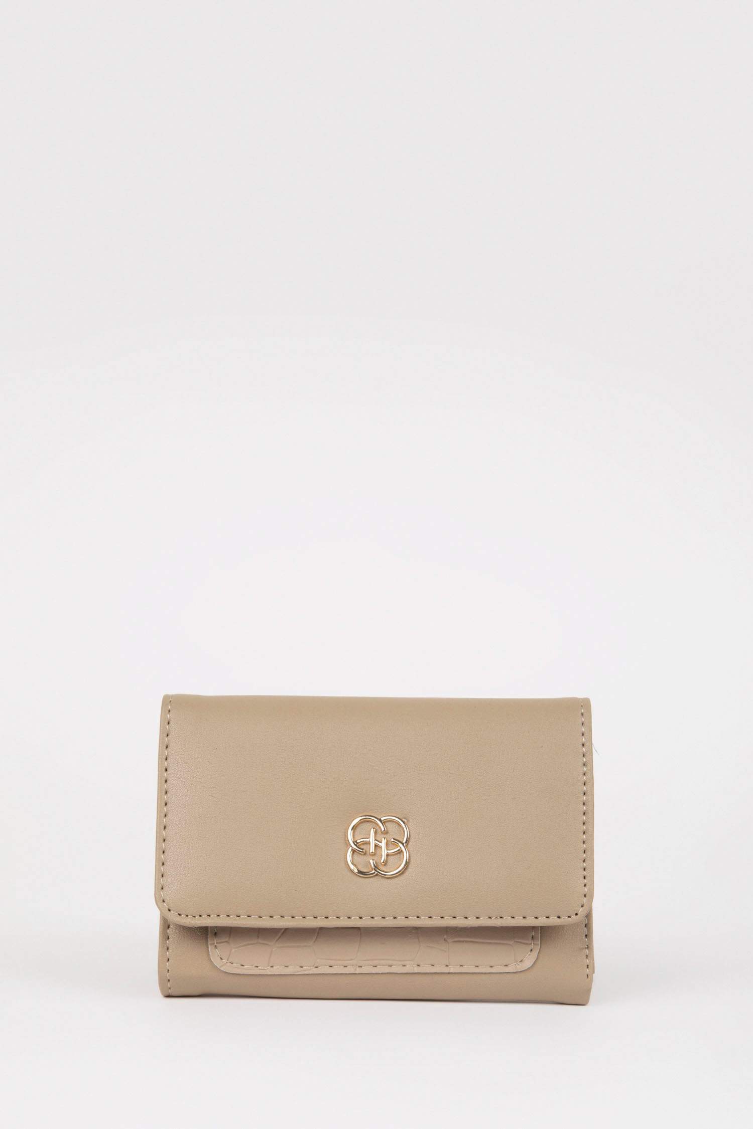 Kadın Toka Detaylı Kroko Desenli Suni Deri Cüzdan