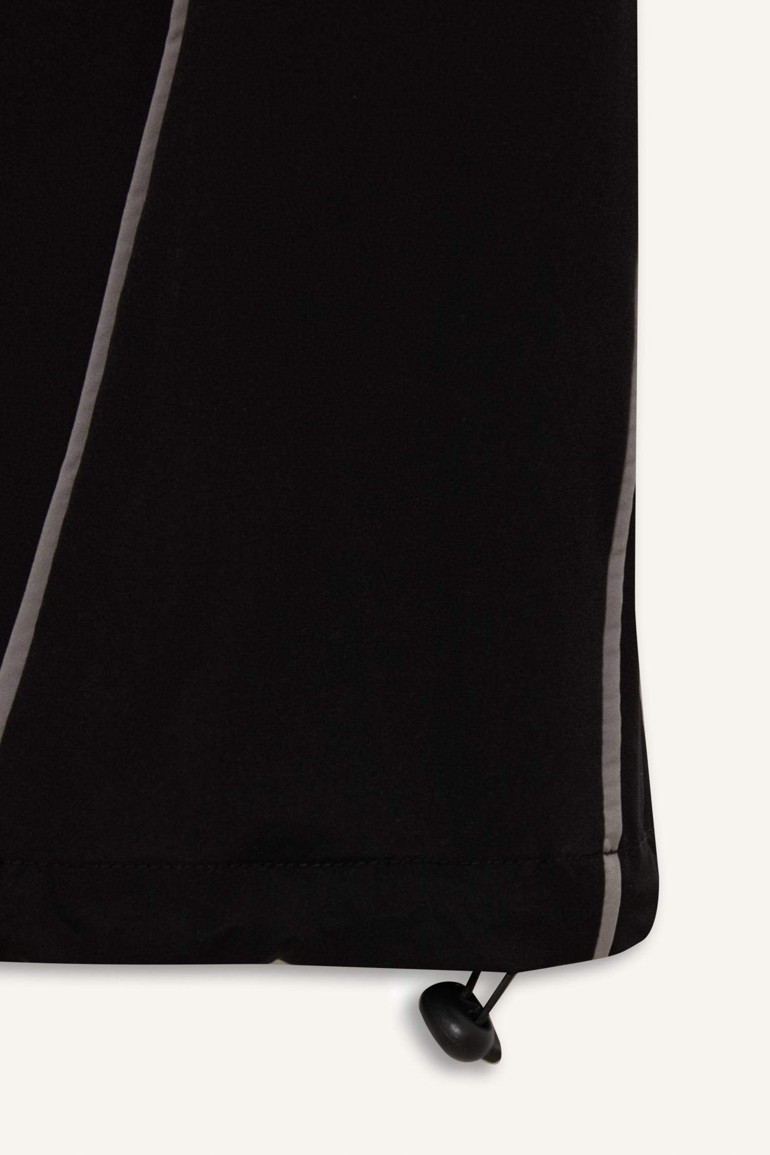 Wide Leg Geniş Paça Paçası Ayarlanabilir Cepli Sporcu Dokuma Pantolon