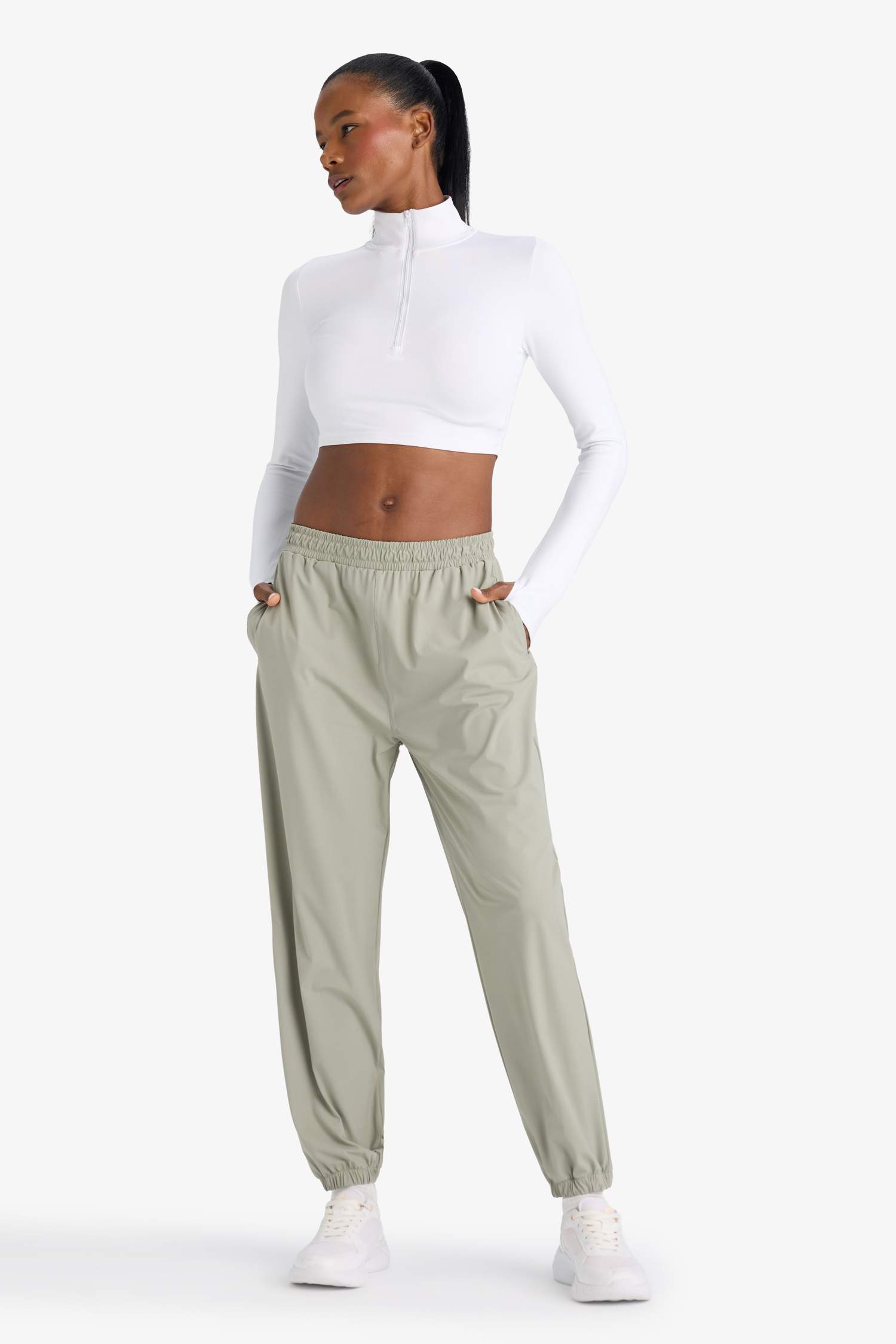 DeFactoFit Standard Fit Zippered Leg Jogger Premium Sweatpants