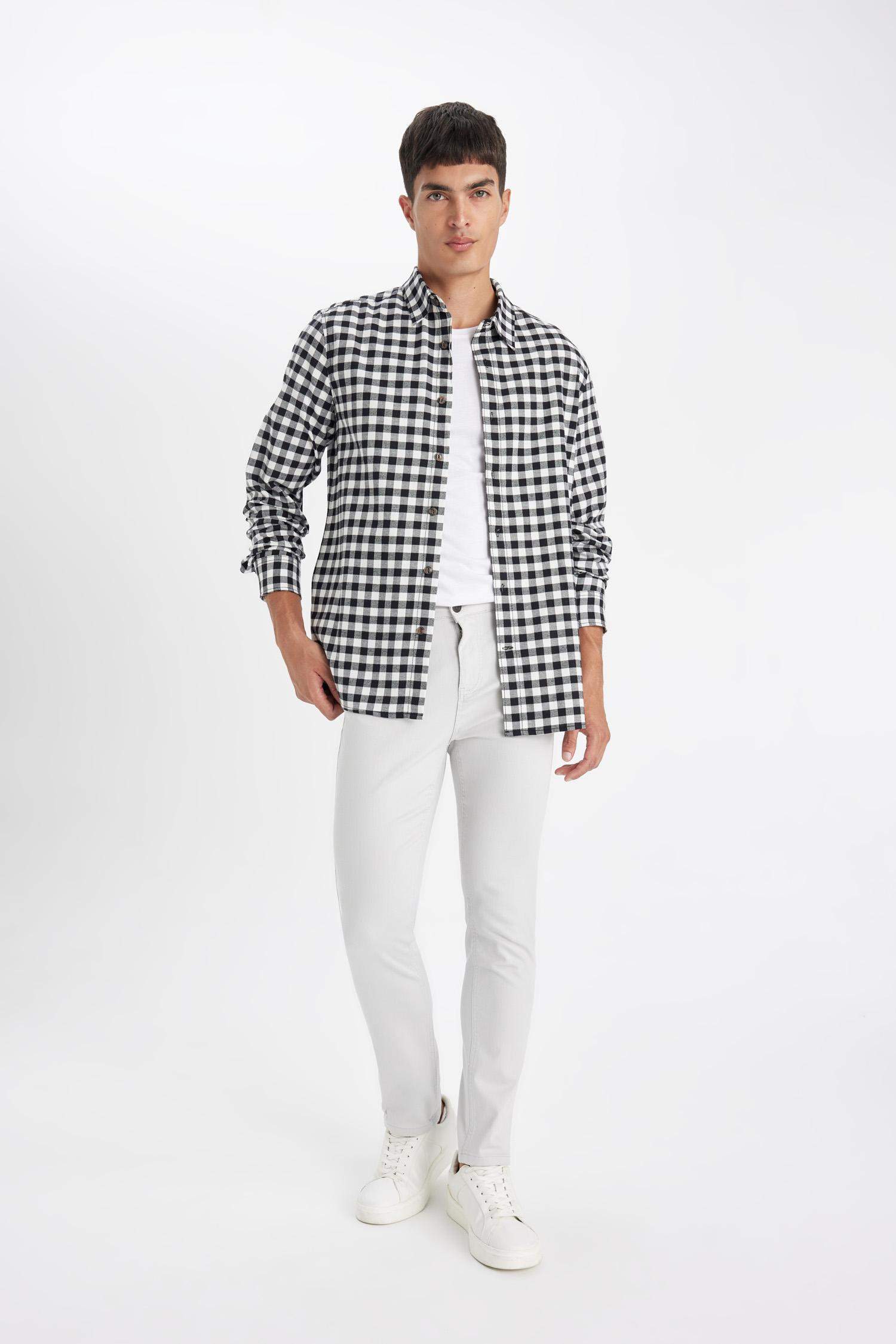 Slim Fit Super Skinny Hem Trousers