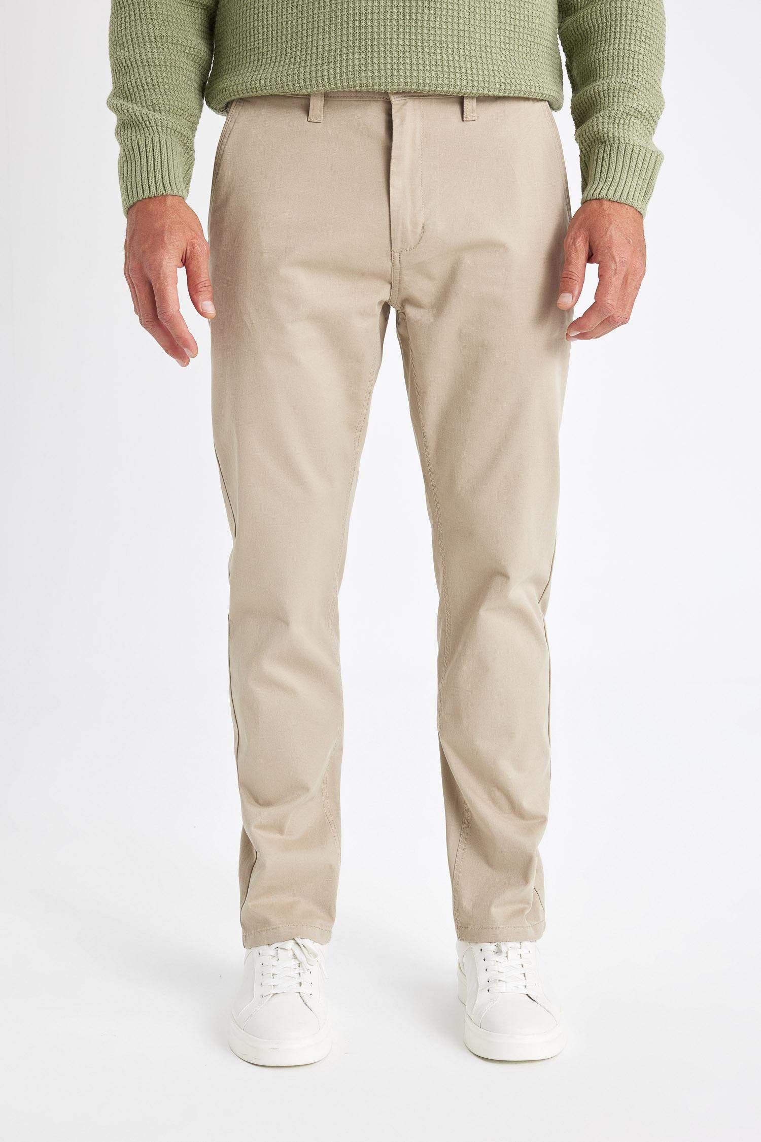 Kanvas Chino Pantolon Normal Kesim 4 Cepli Pamuklu Esnek Düz Paça