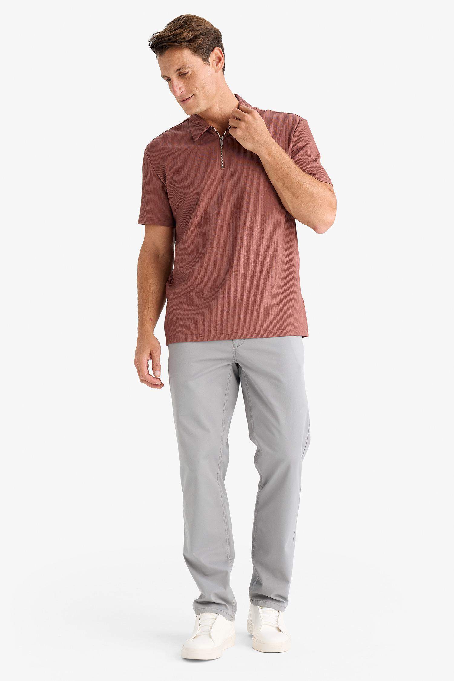 بنطلون تشينو قطن برجل عادية