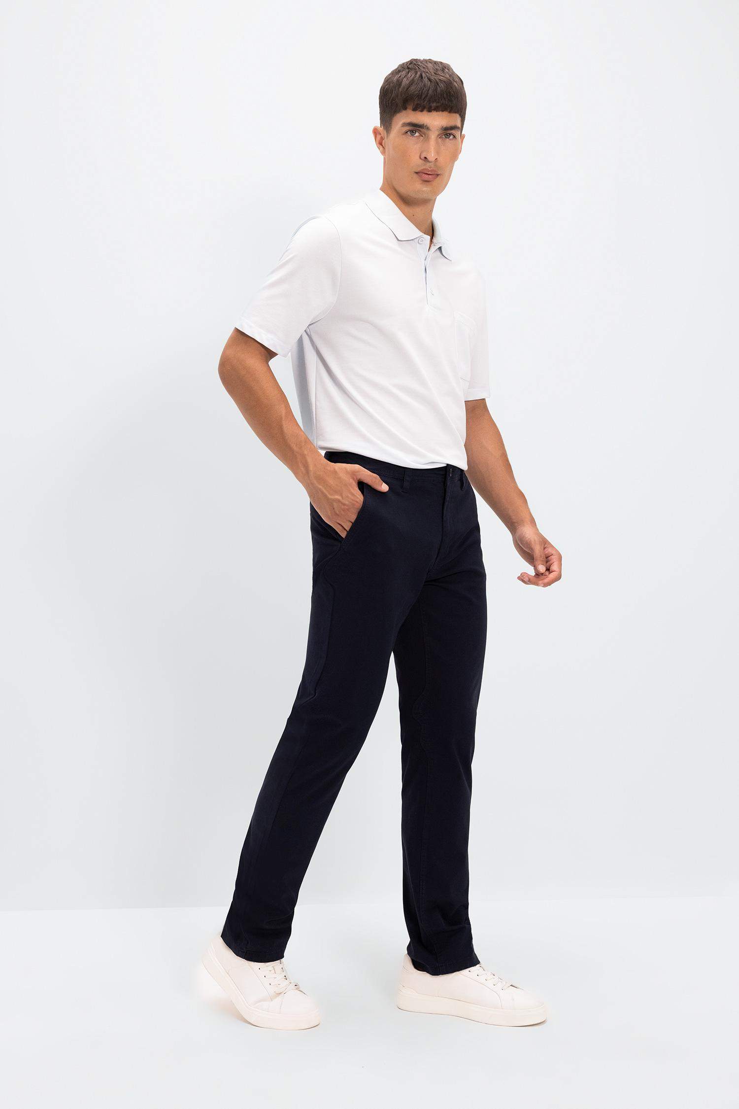 Kanvas Chino Pantolon Normal Kesim 4 Cepli Pamuklu Esnek Düz Paça