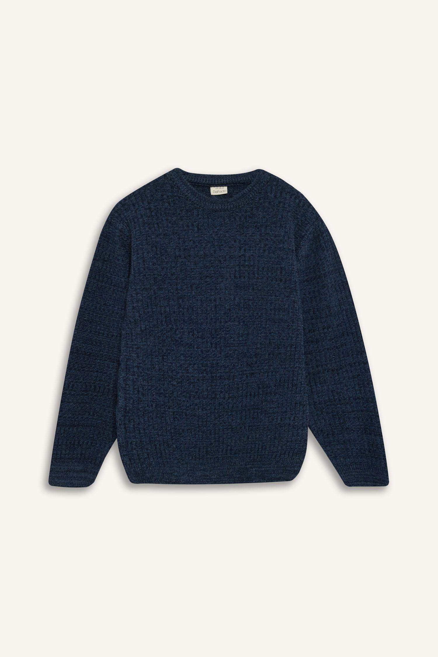 Erkek Çocuk Bisiklet Yaka Triko Kazak