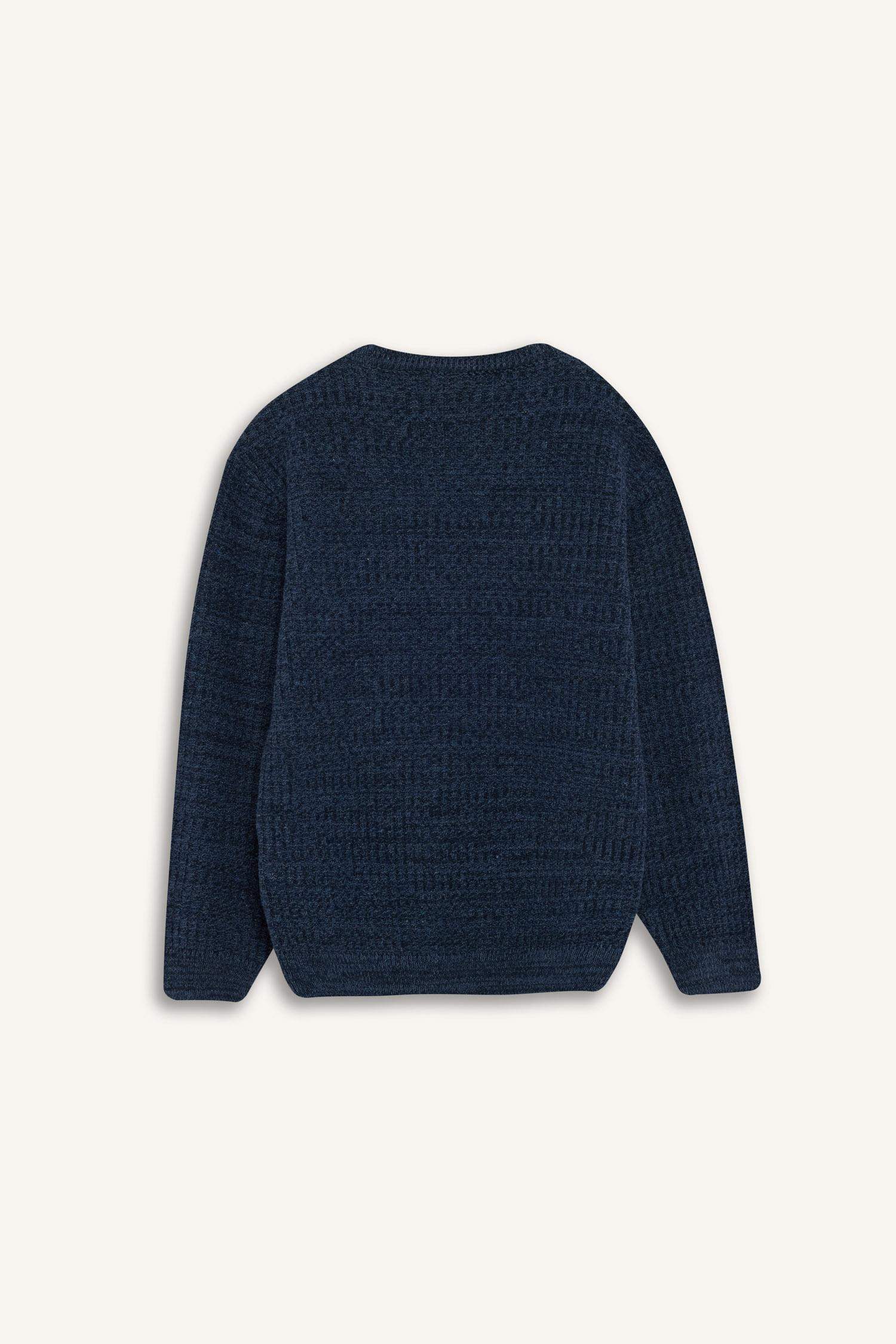 Erkek Çocuk Bisiklet Yaka Triko Kazak