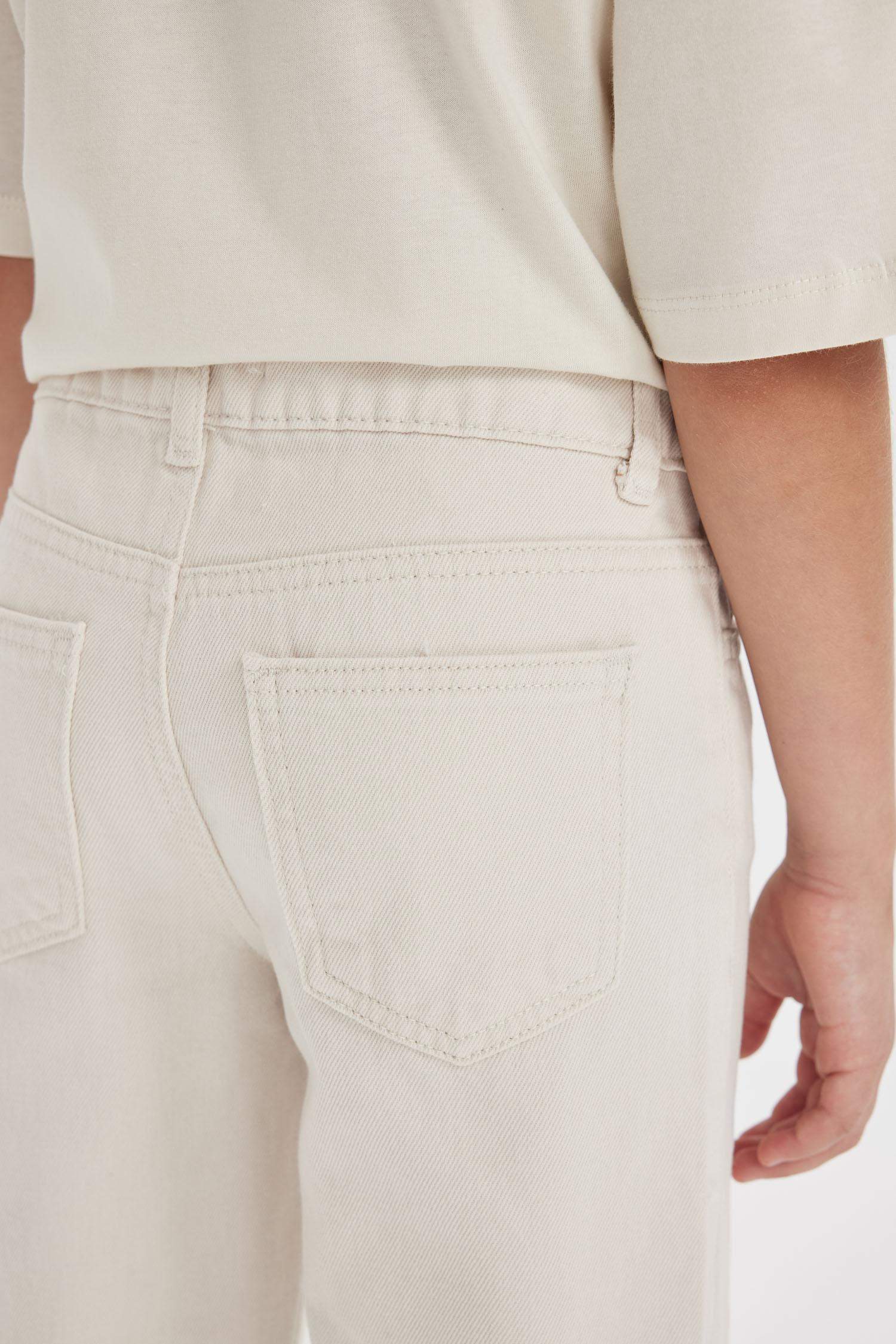 Брюки прямого кроя из хлопка для девочек, Школьная коллекция