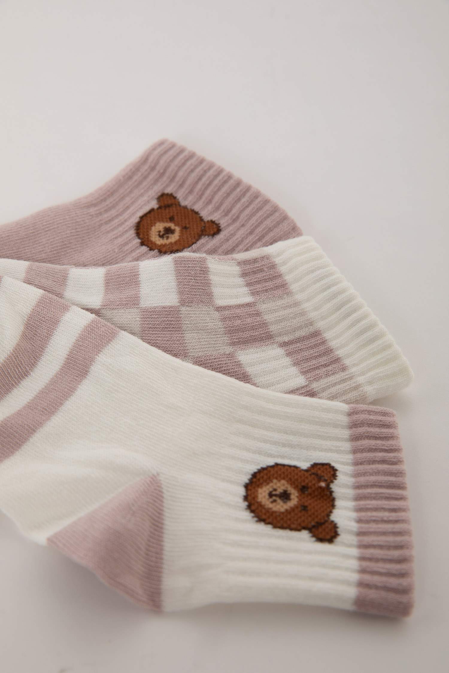 Chaussettes Longues Coton pour Fille - 3 Paires