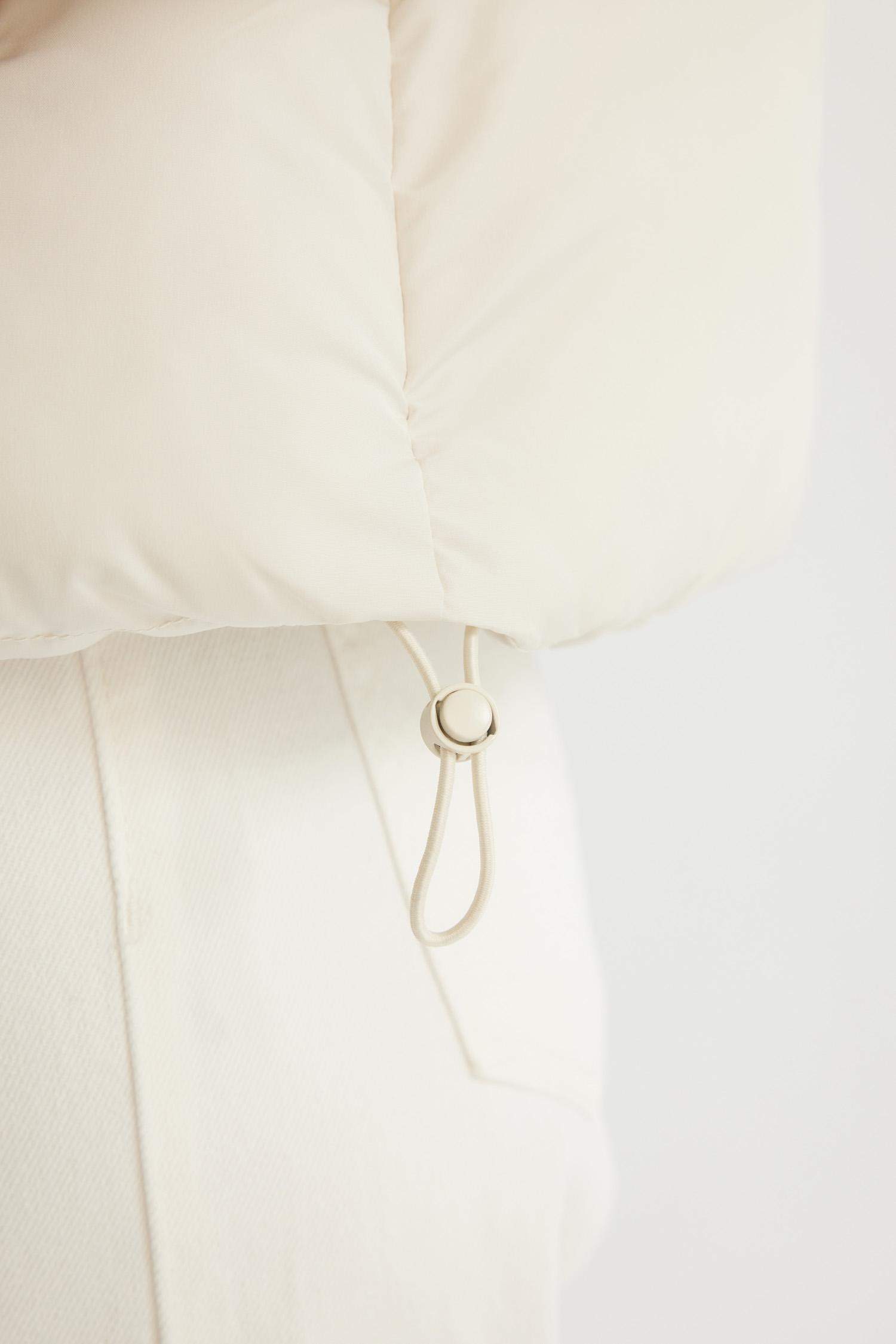 Hooded Zippered Adjustable Elasticated Puffer Jacket