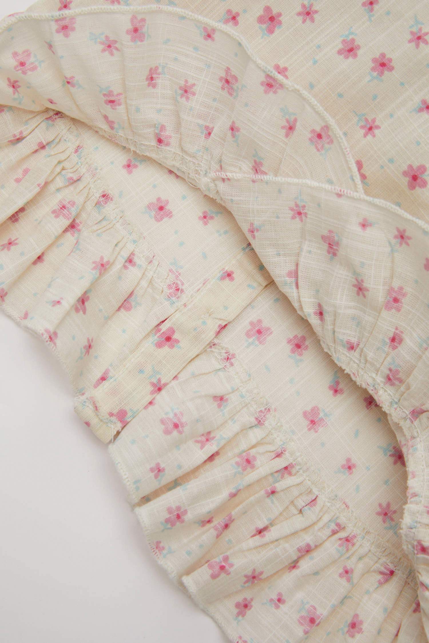 Baby Girl Floral Poplin Blouse Shorts 2 Piece Set