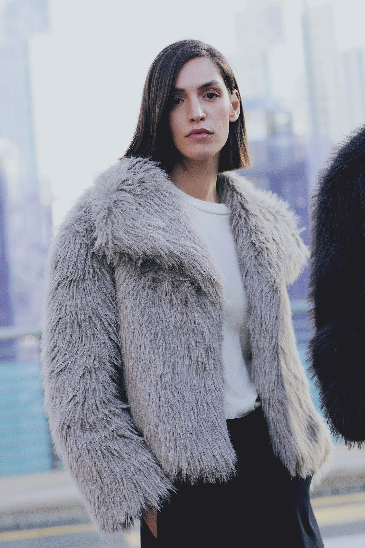 palace ファー Beige Woman Faux Fur 3112696 | DeFacto