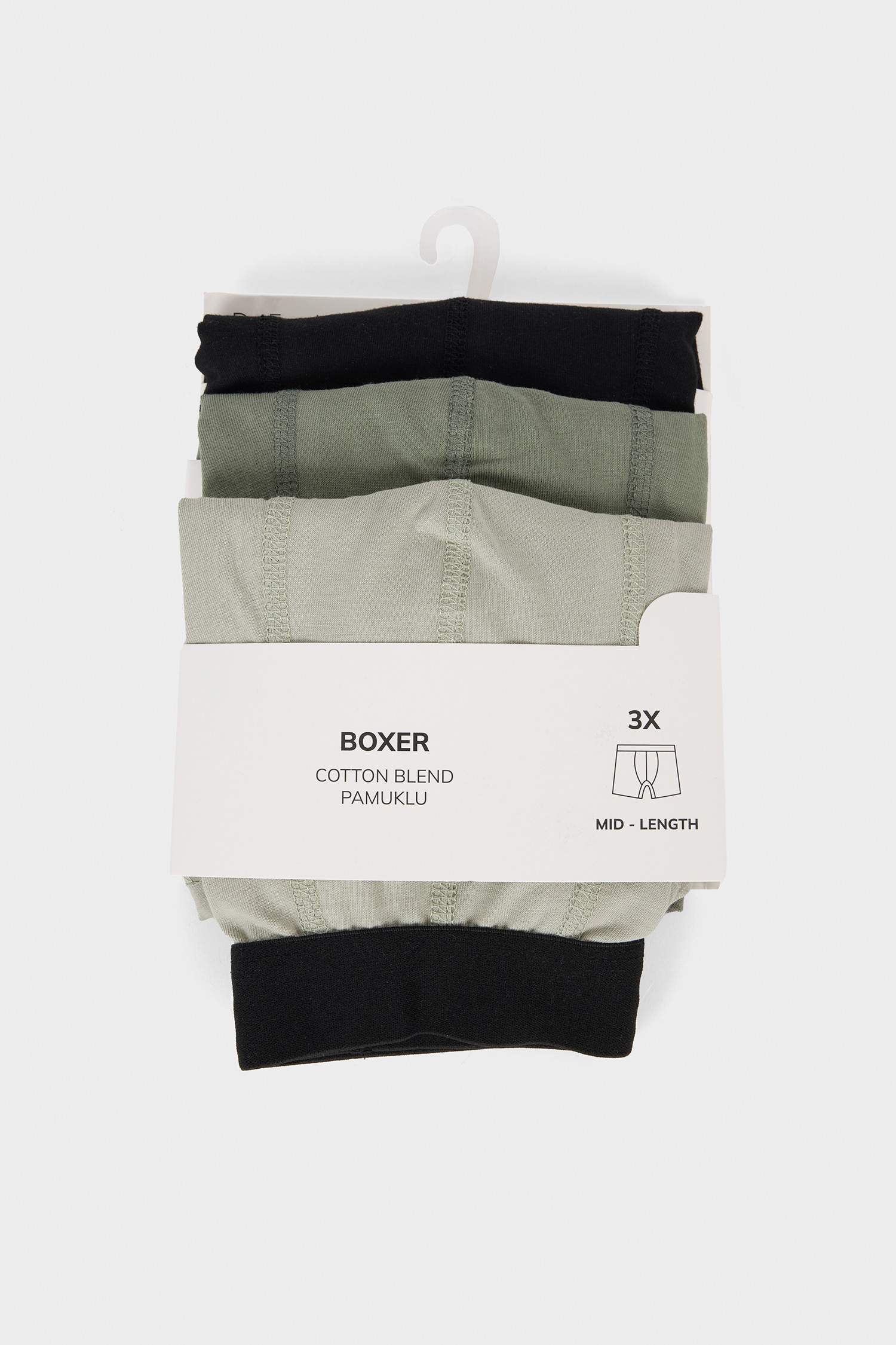 Regular Fit 3'lü Boxer