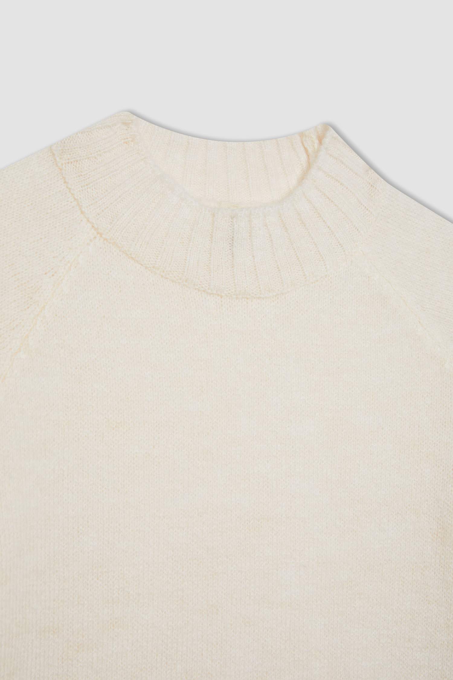 Girl Standard Fit Crew Neck Knitted Pullover