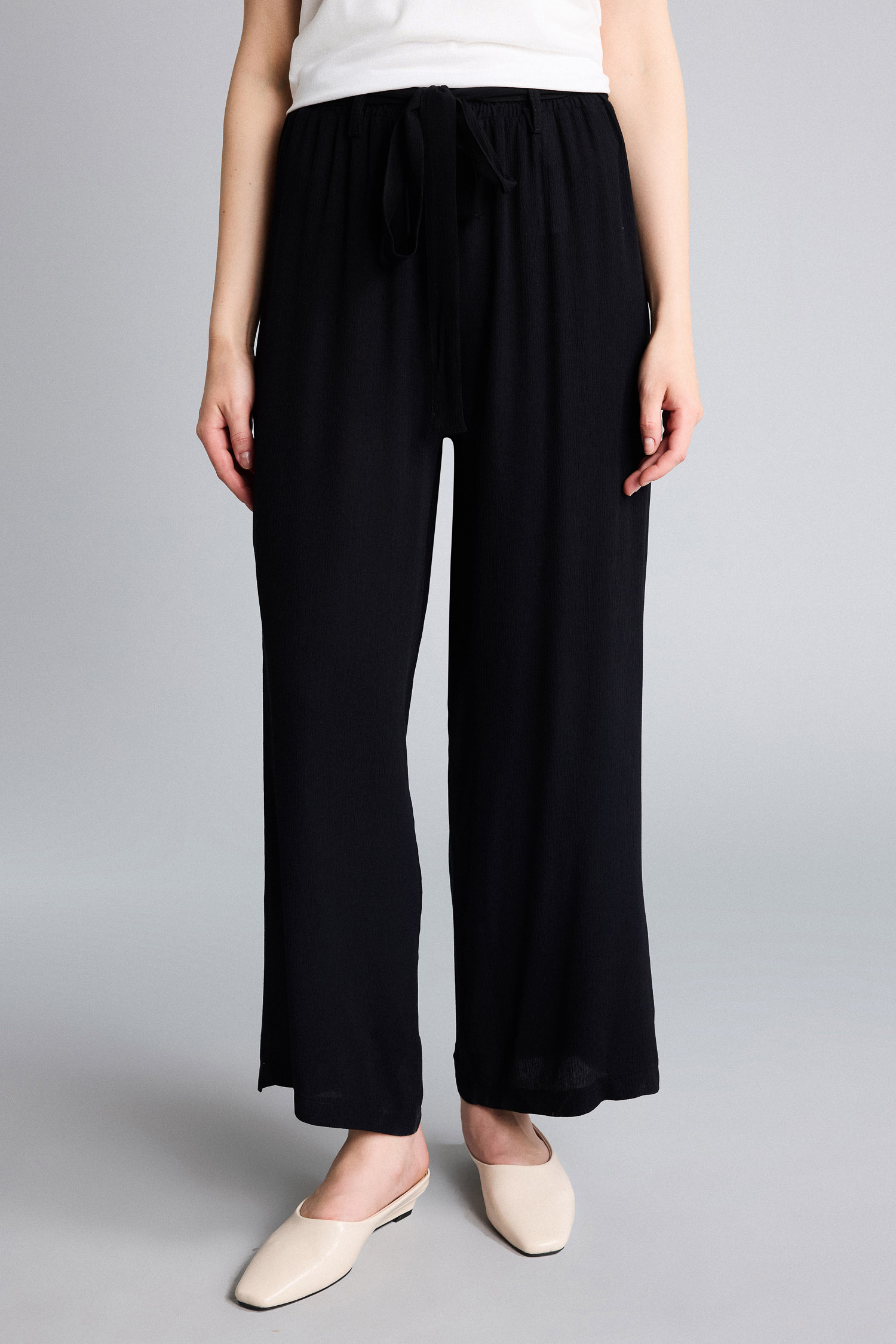 DeFacto Culotte Geniş Paça Krinkıl Kapri görsel 3