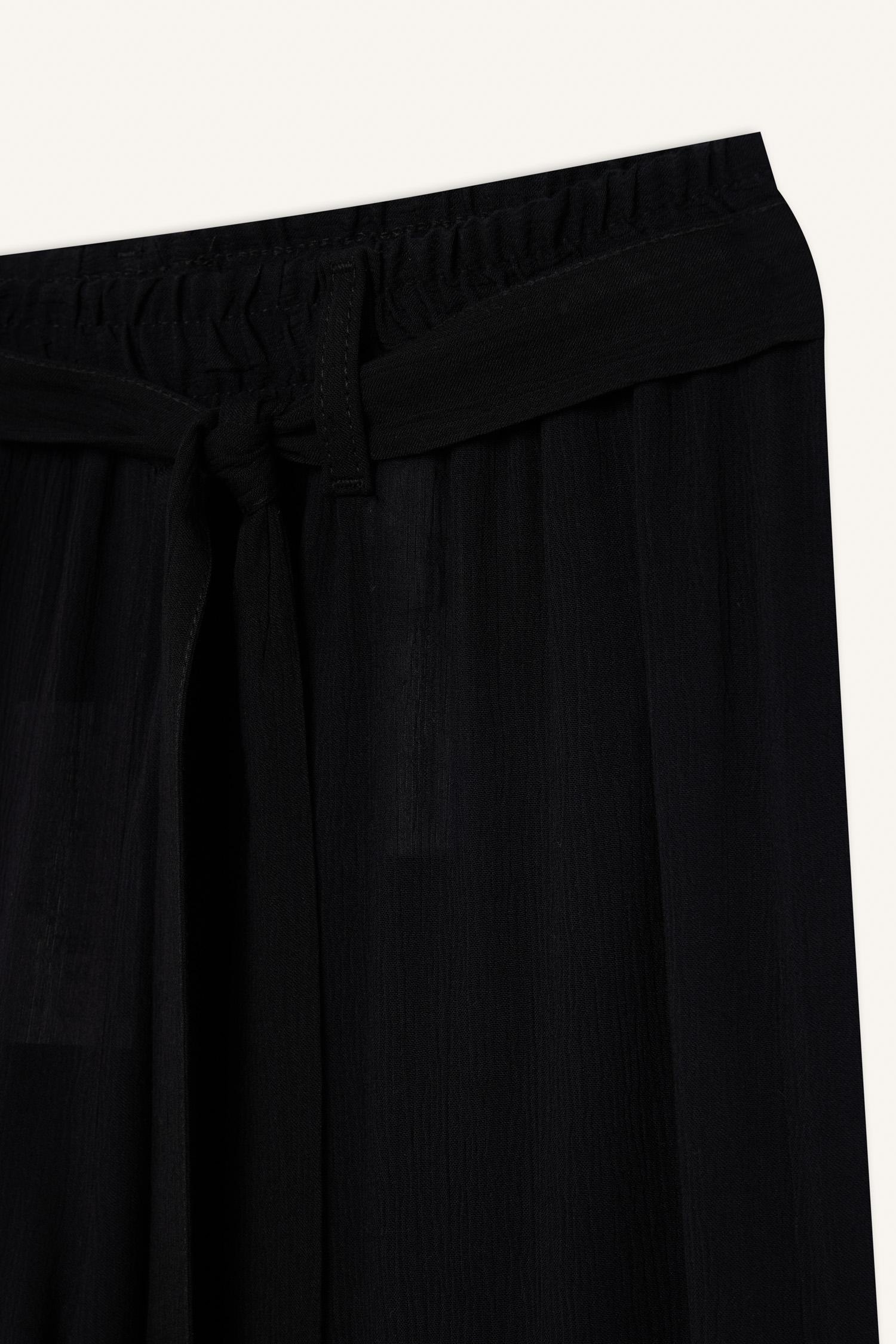 DeFacto Culotte Geniş Paça Krinkıl Kapri görsel 6