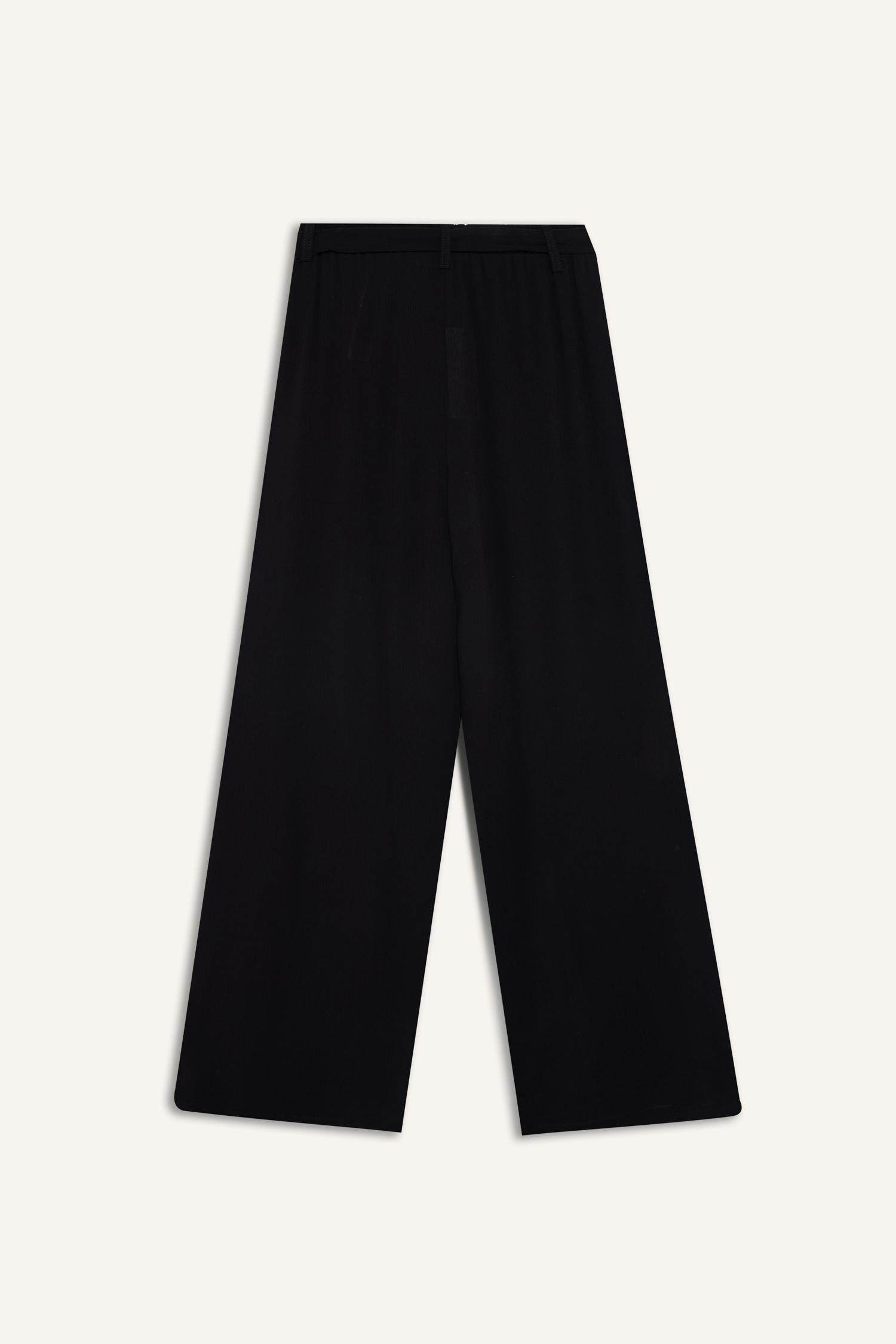 DeFacto Culotte Geniş Paça Krinkıl Kapri görsel 7