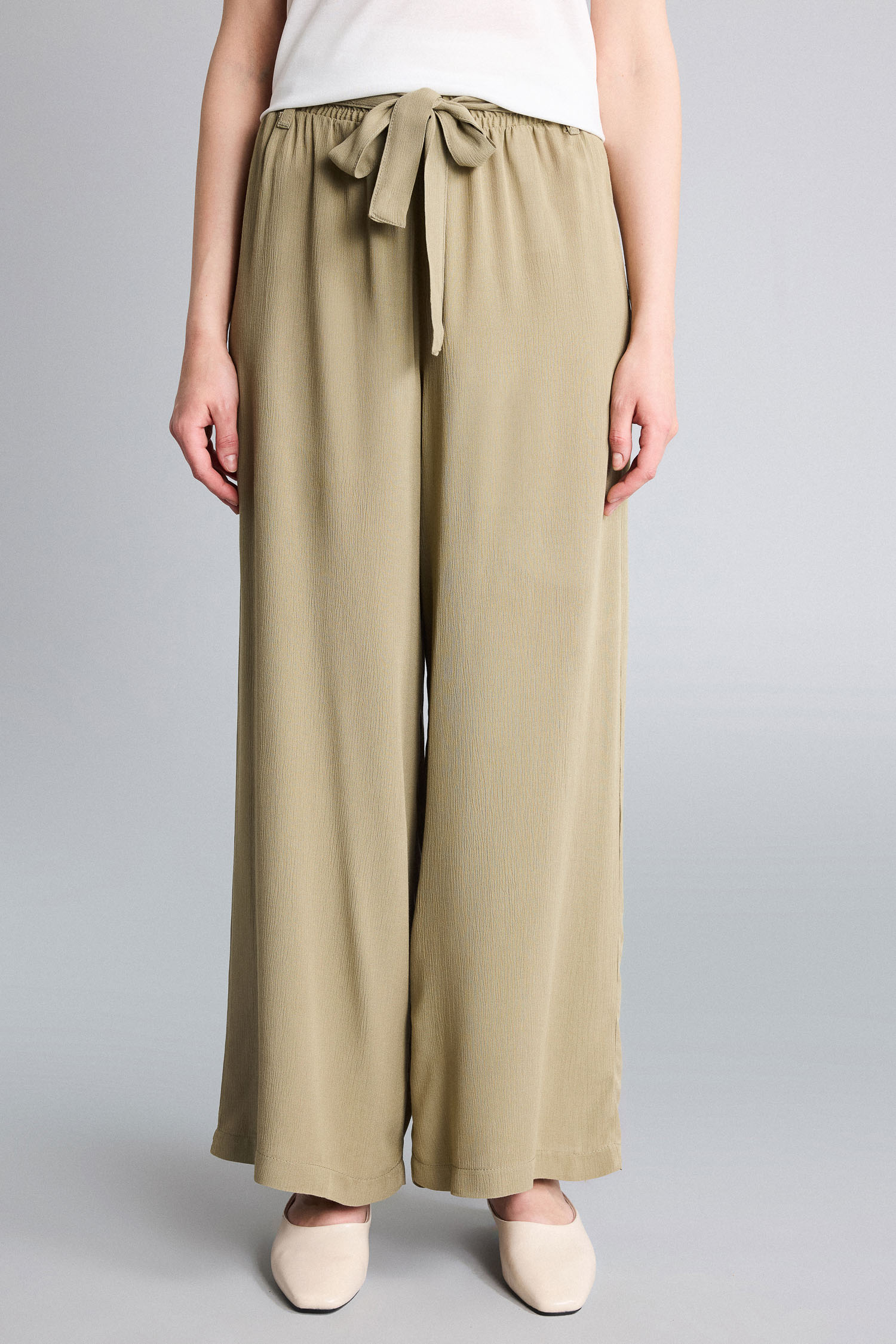 DeFacto Culotte Krinkıl Viskon Pantolon görsel 4