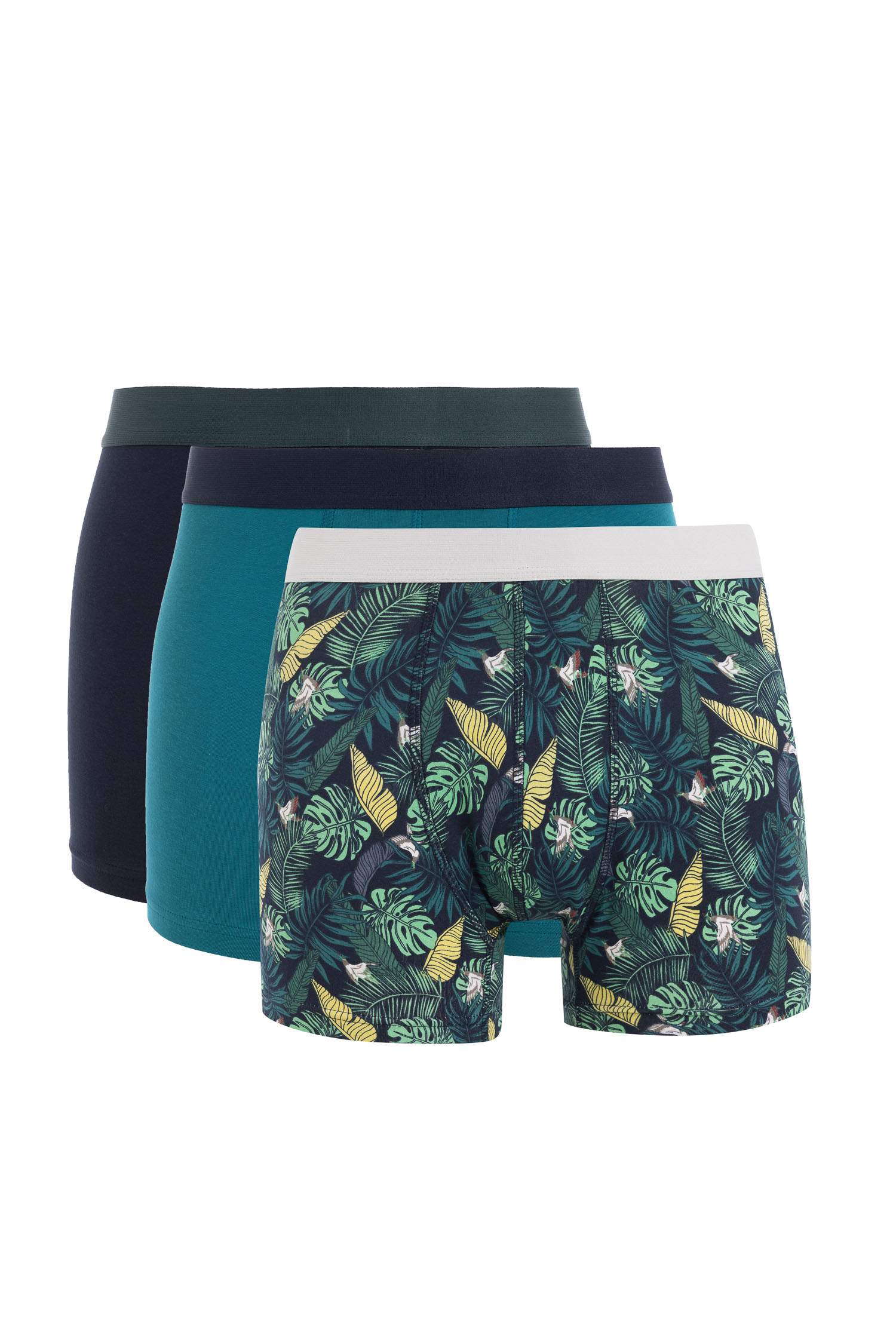 Regular Fit Baskılı 3'lü Boxer