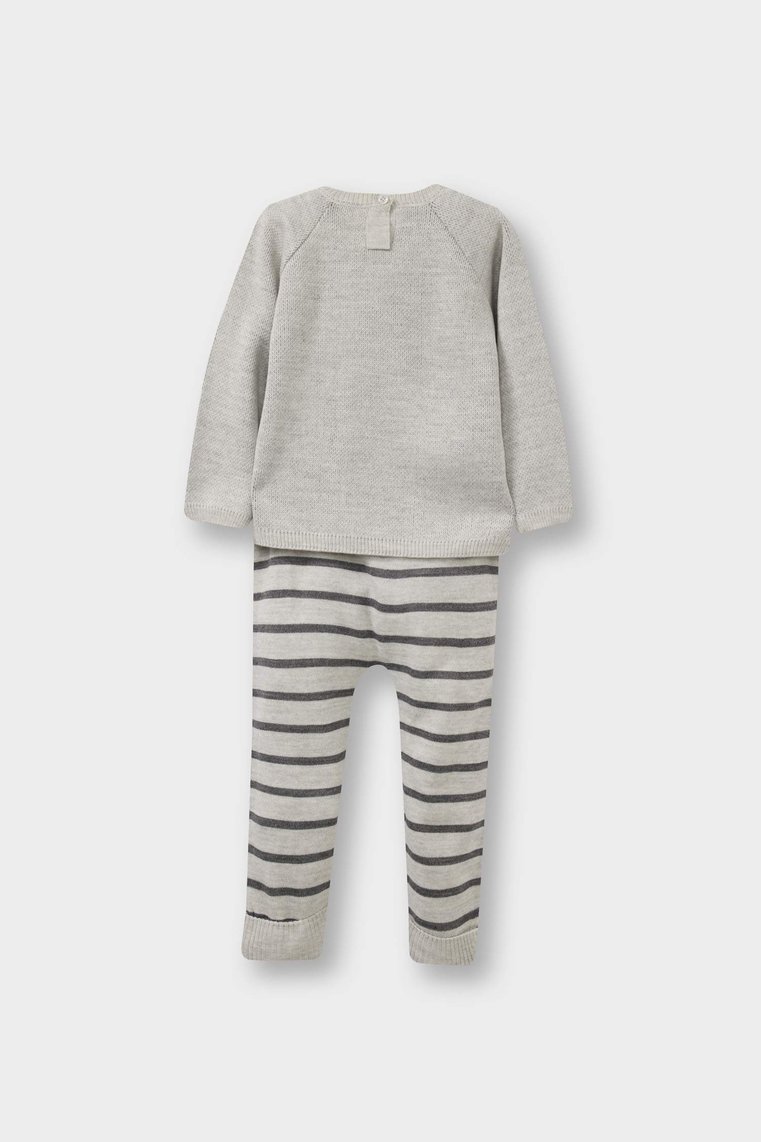 سيت تريكو بيبي ولادي بنطلون وبلوز صوف - قطعتين