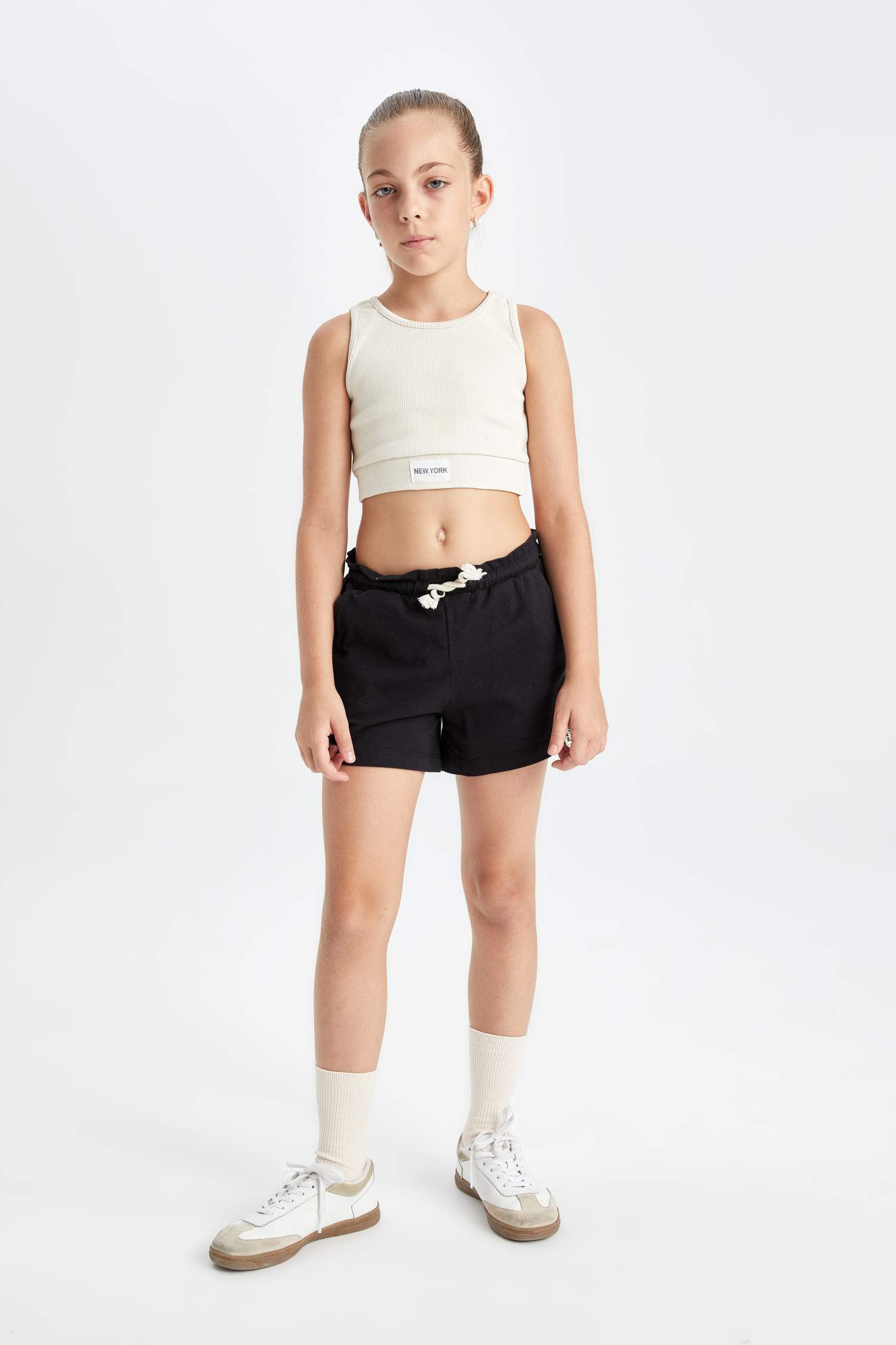 Kız Çocuk Bisiklet Yaka Atlet