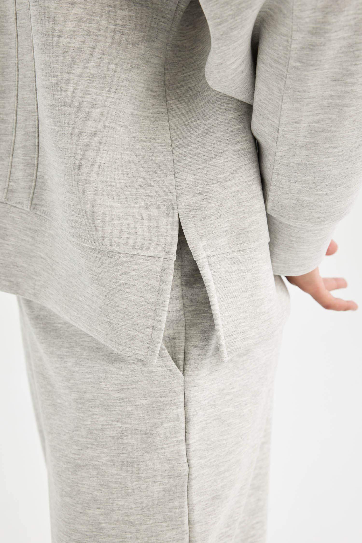 DeFactoFit Crew Neck Scuba Diving Fabric Sports Sweatshirt