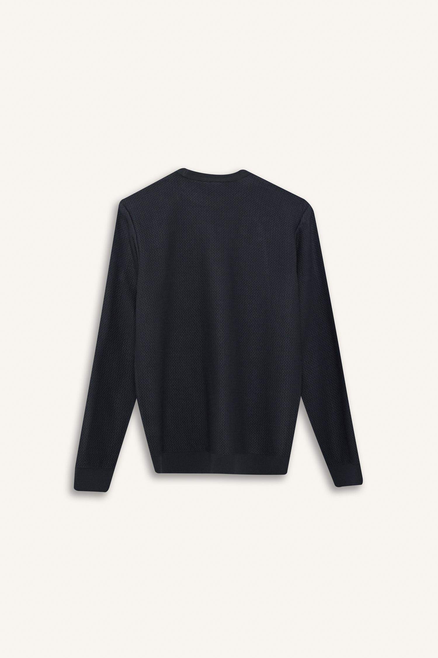 Standart Fit Bisiklet Yaka Triko Kazak