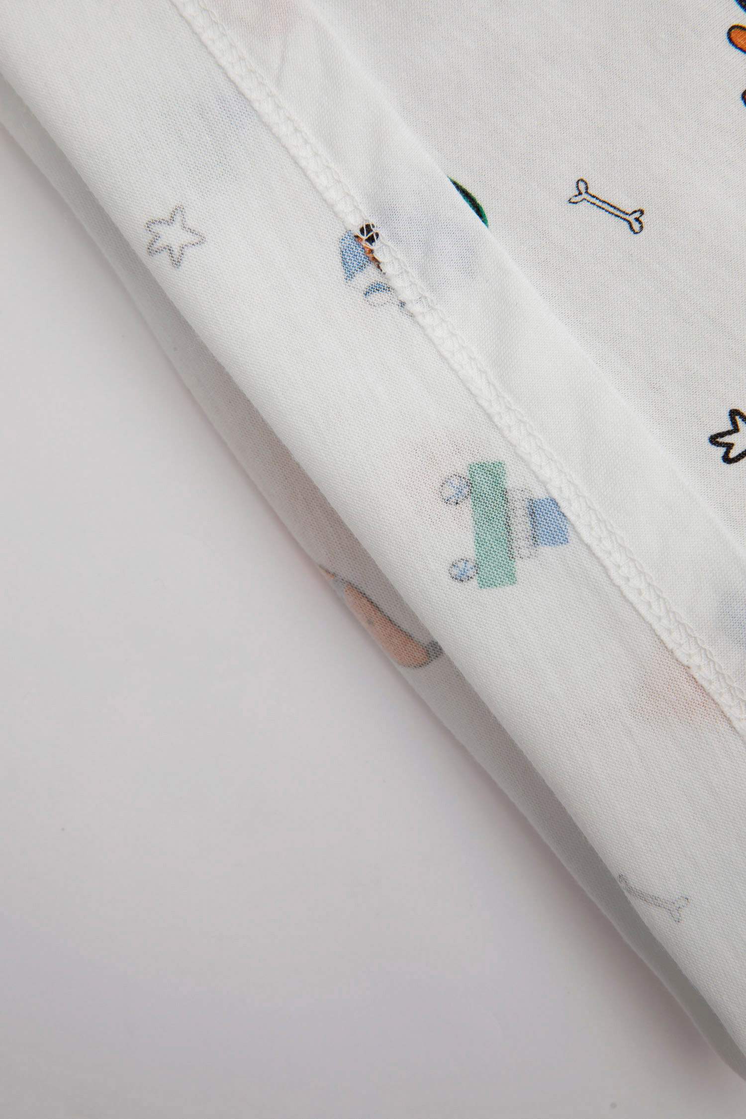 Baby Boy Dog Printed T-Shirt Salopette 2 Piece Set