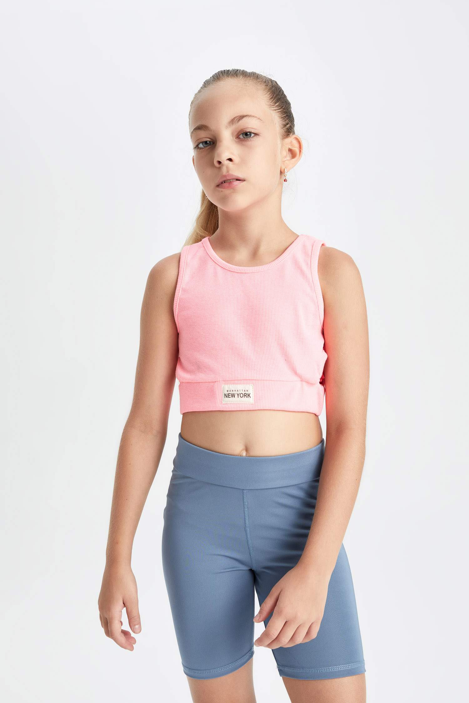 Kız Çocuk Bisiklet Yaka Atlet