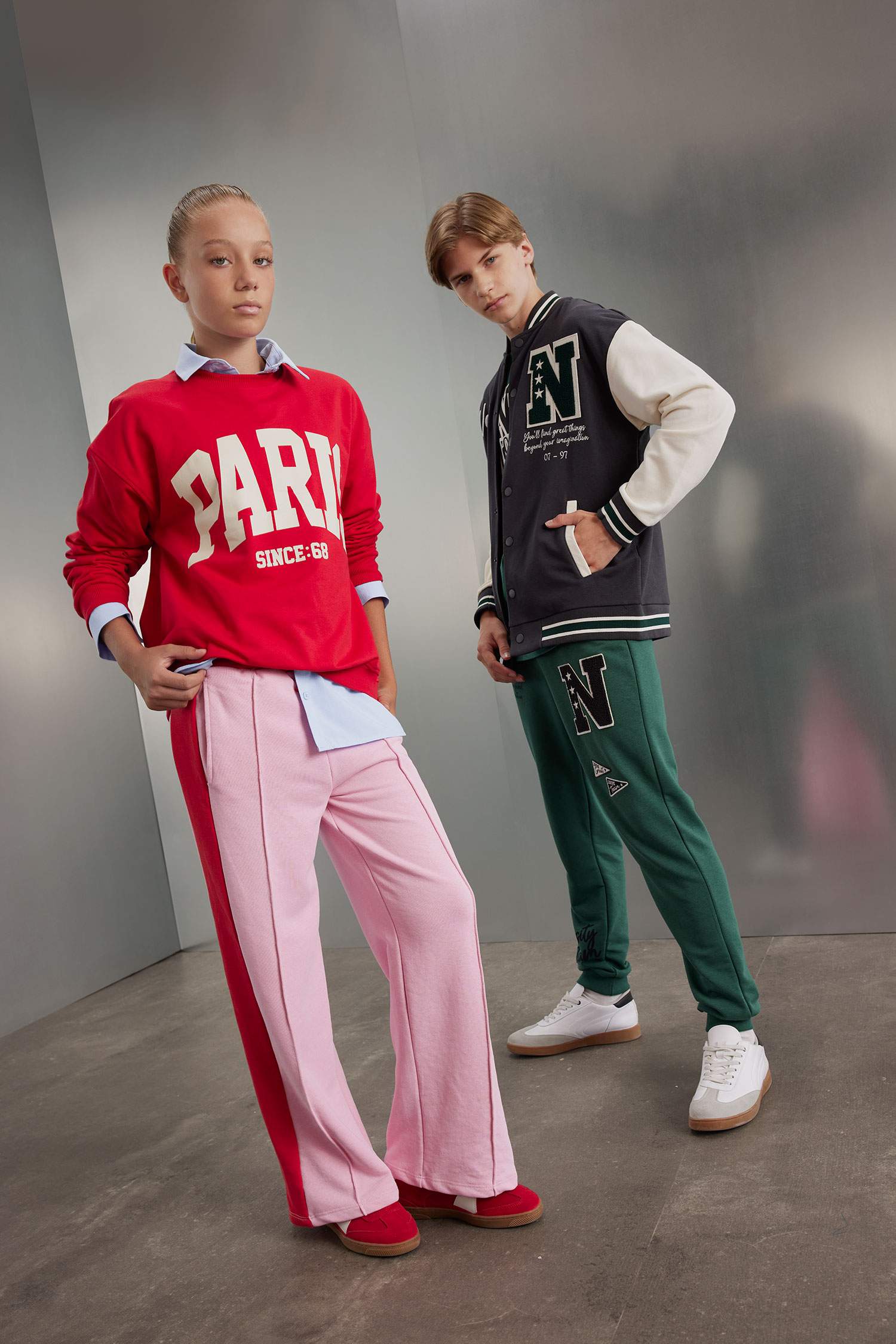 Pantalon de jogging large pour fille