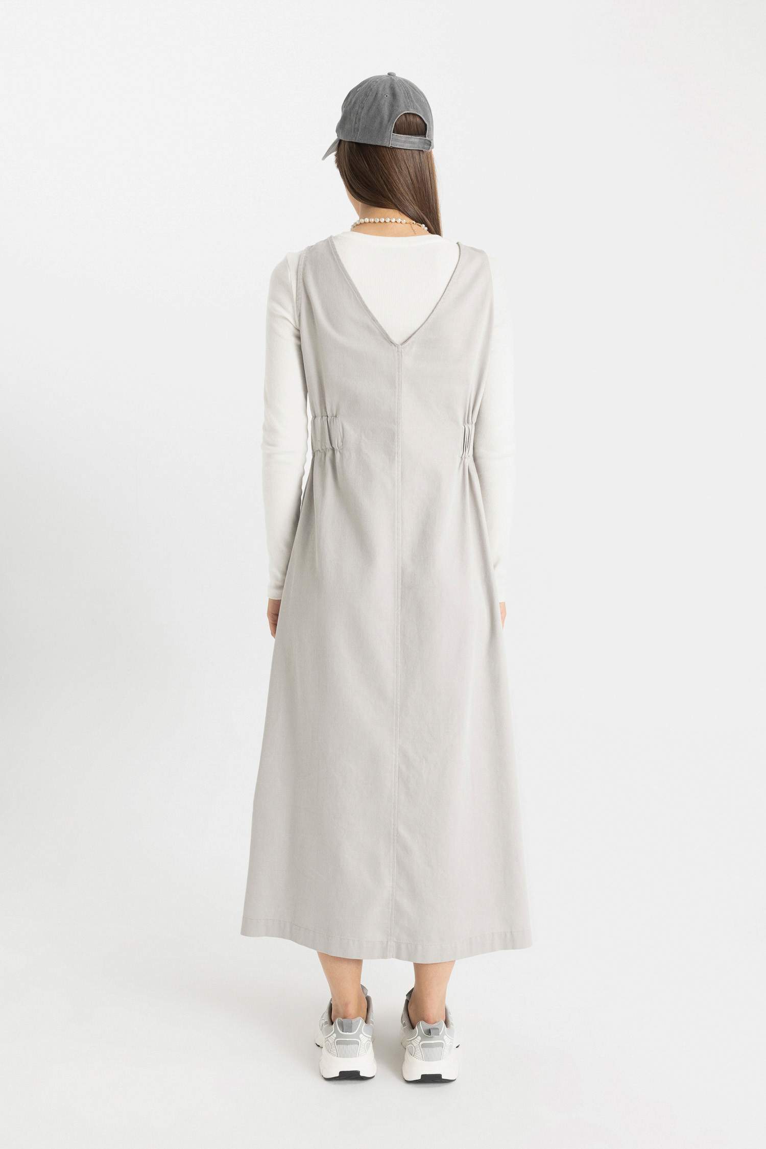 Regular Fit Gabardin Elbise