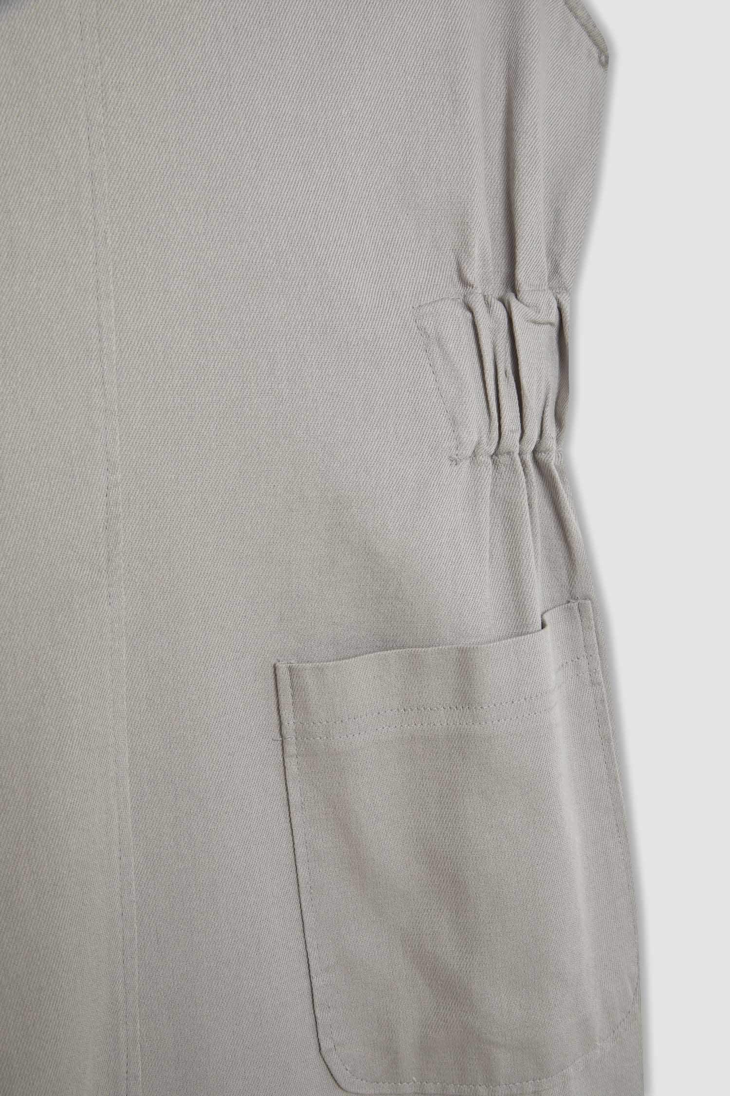 Regular Fit Gabardin Elbise