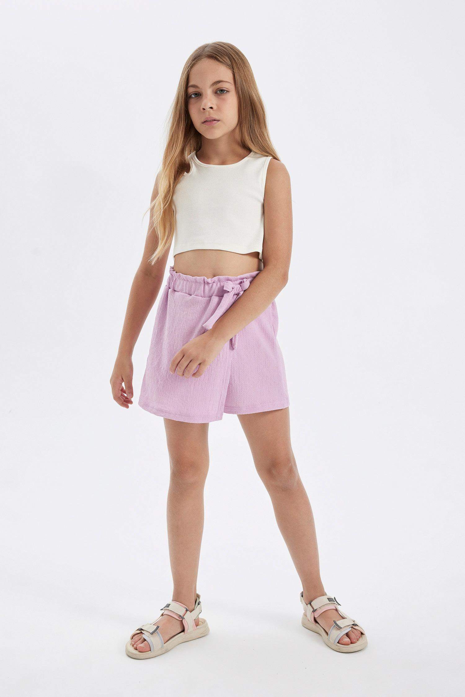 Girl Wrinkled Skort