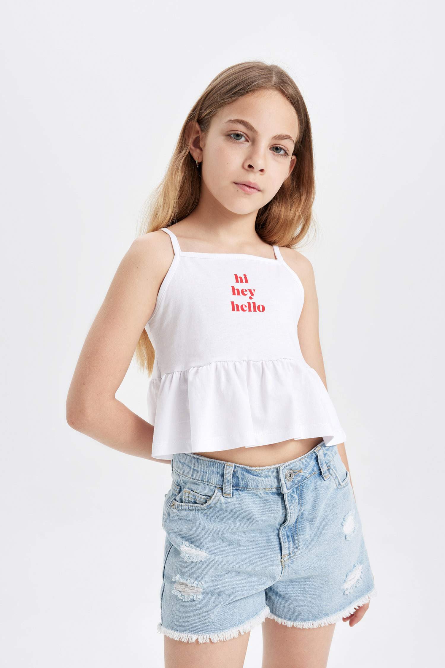 Kız Çocuk Baskılı Atlet