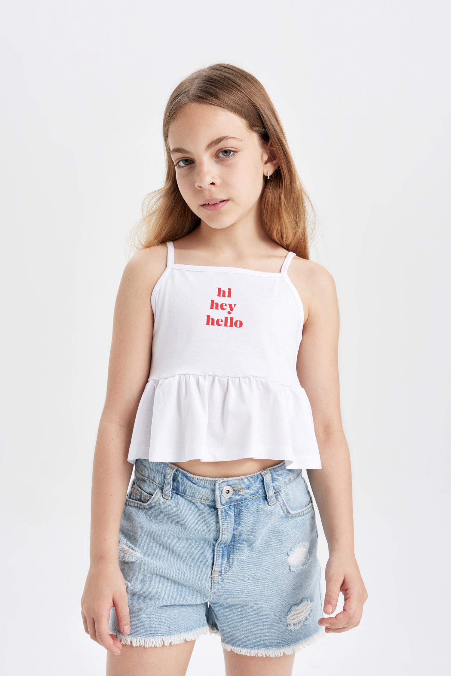 Kız Çocuk Baskılı Atlet