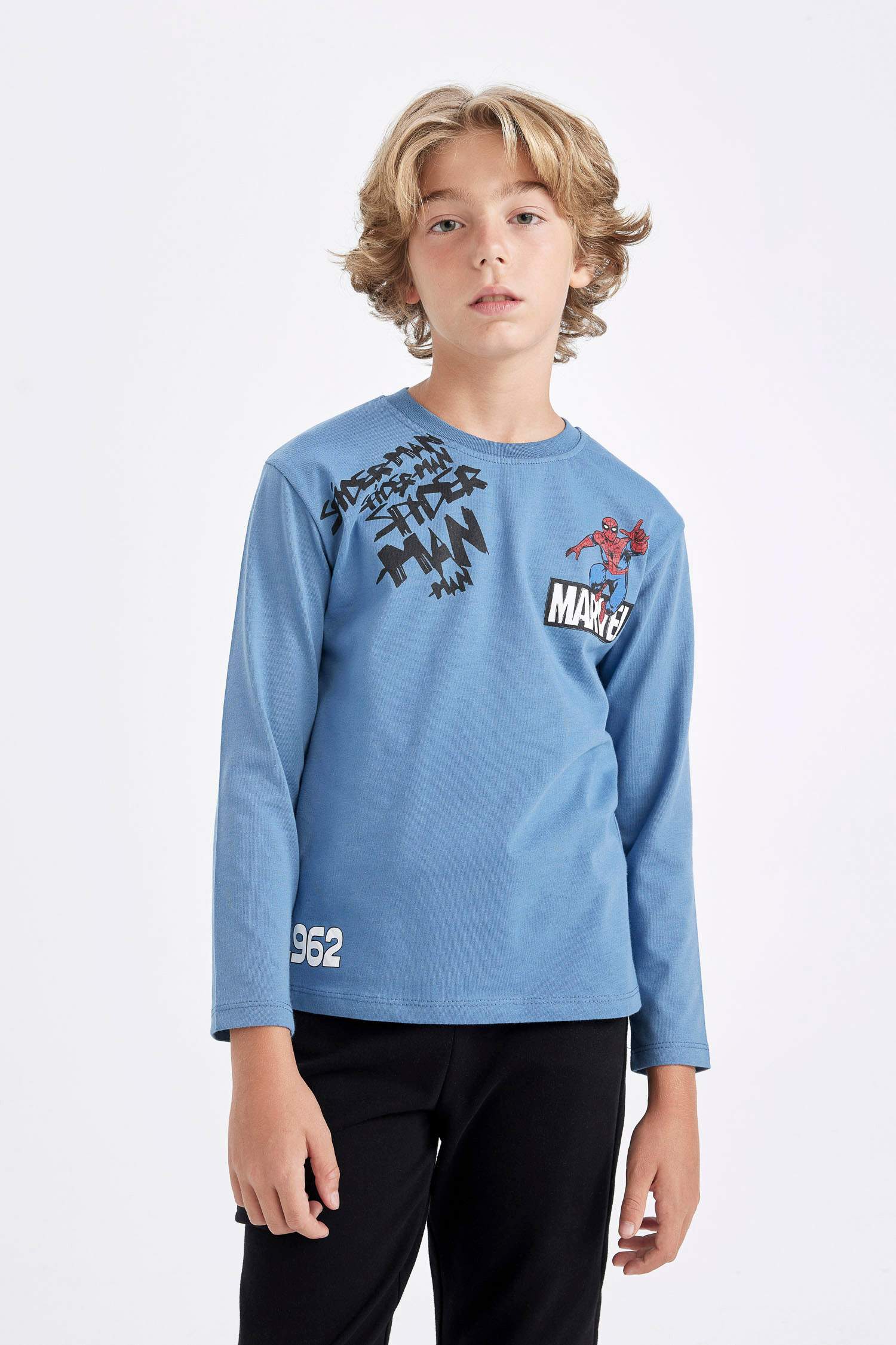 Boy Marvel Comics Crew Neck T-Shirt