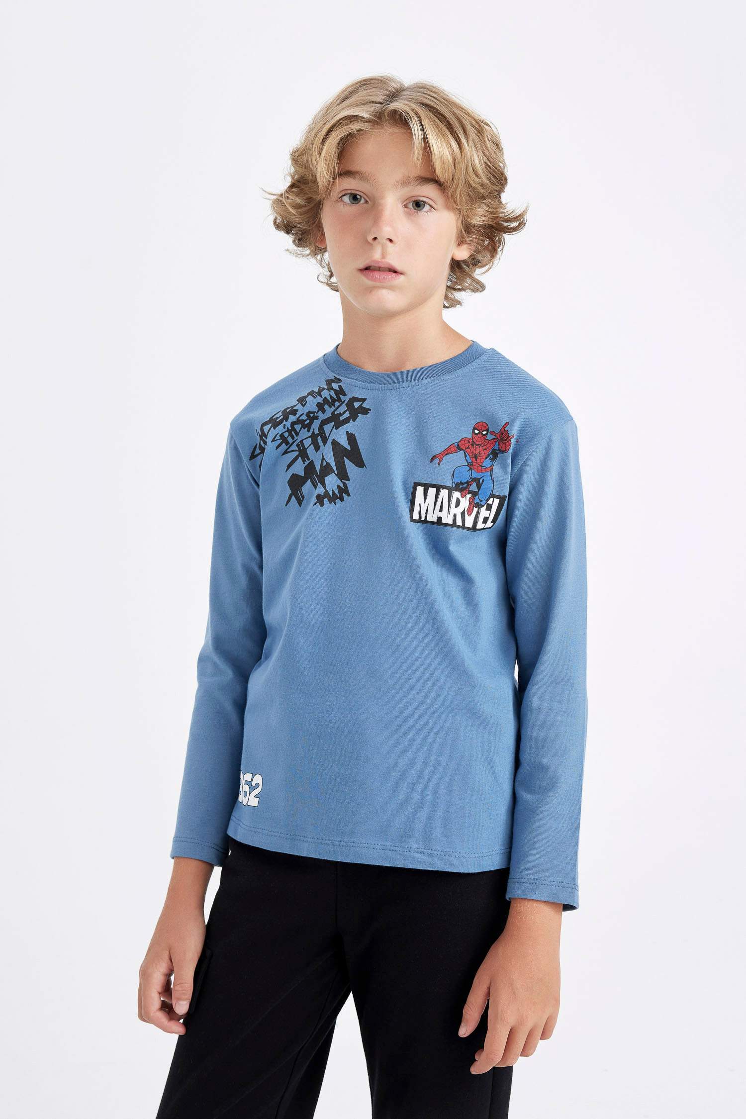 Boy Marvel Comics Crew Neck T-Shirt