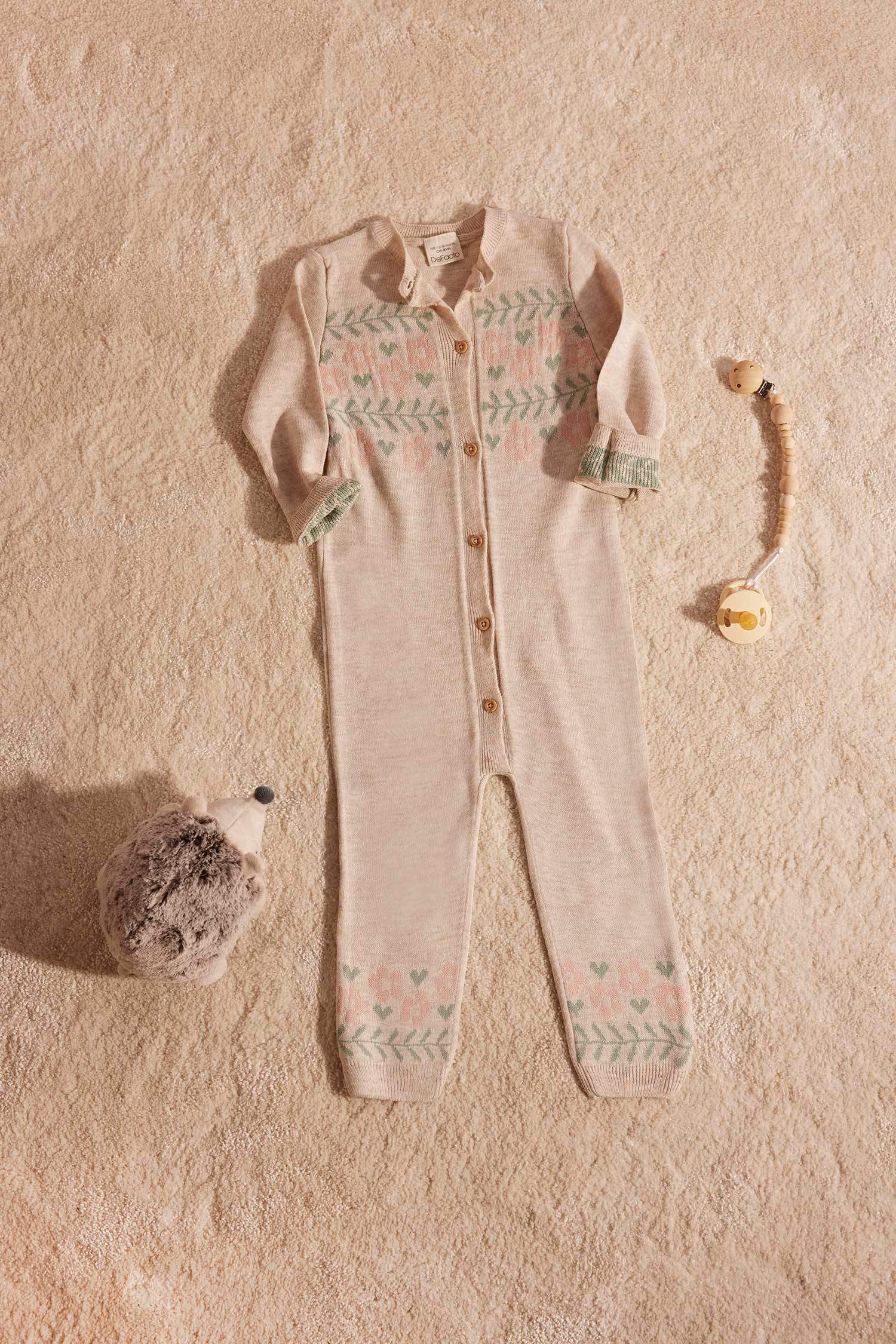 Baby Girl Newborn Floral Jumpsuit