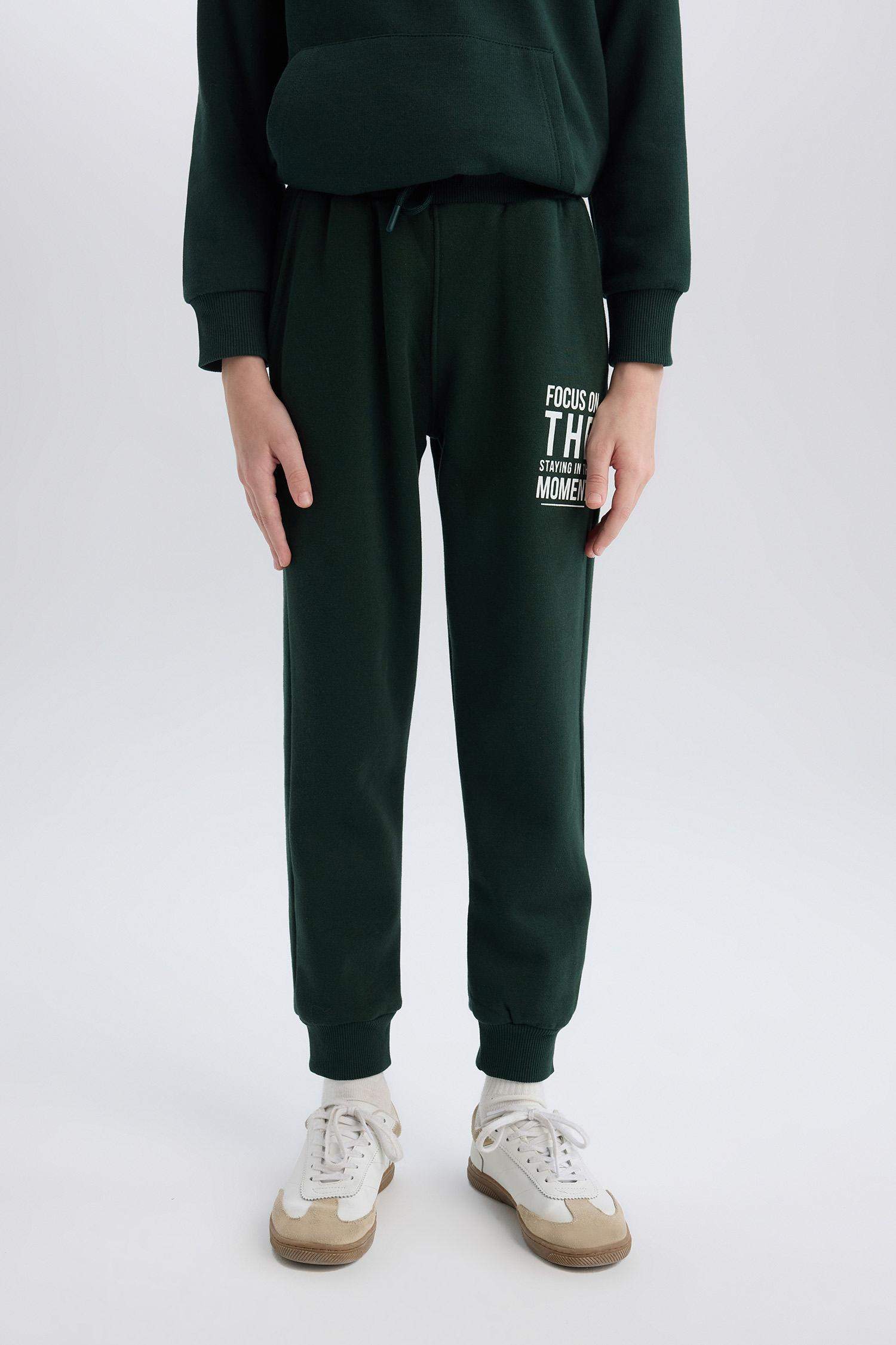 Boy Elastic Waist Leg Thick Sweatpants