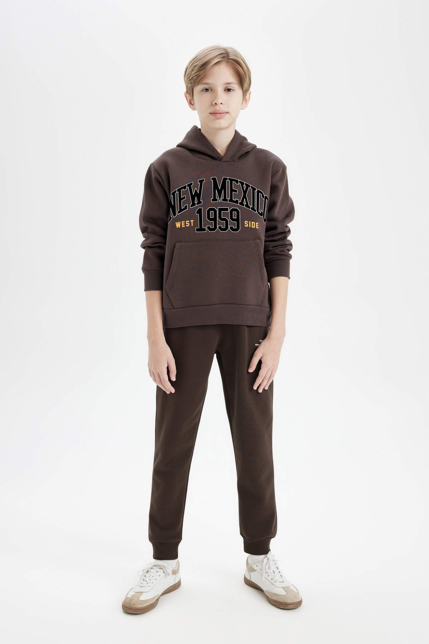 Erkek Çocuk Beli Paçası Lastikli Cepli Baskılı Jogger Eşofman Altı