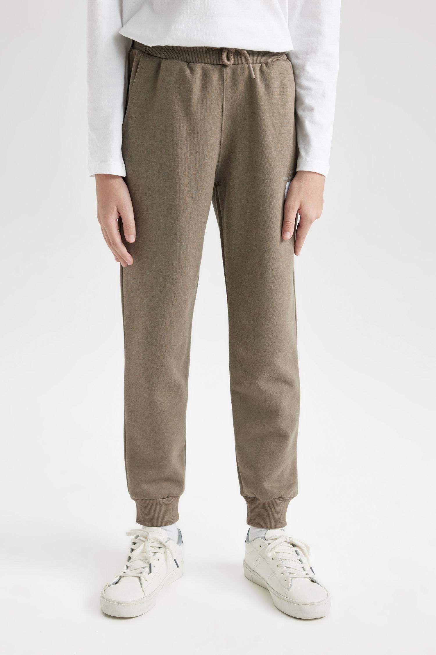 Boy Elastic Waist Leg Printed Sweatpants