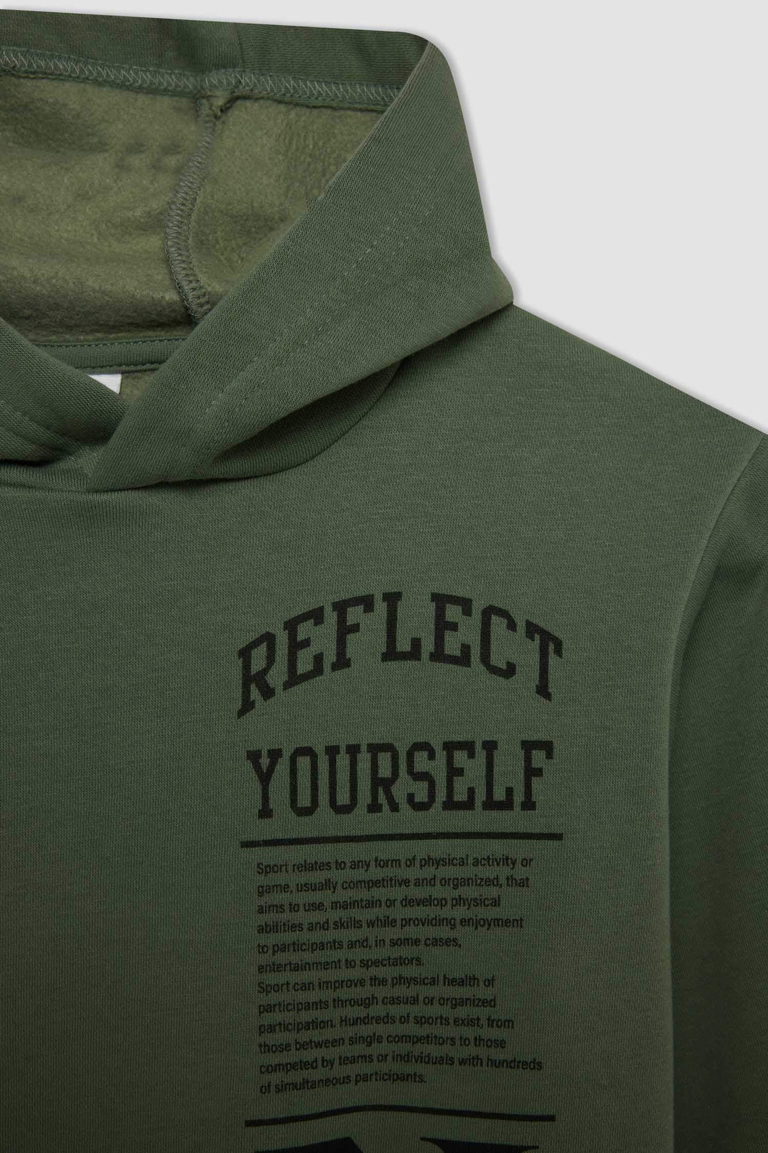 Boy Printed Hooded Sweatshirt