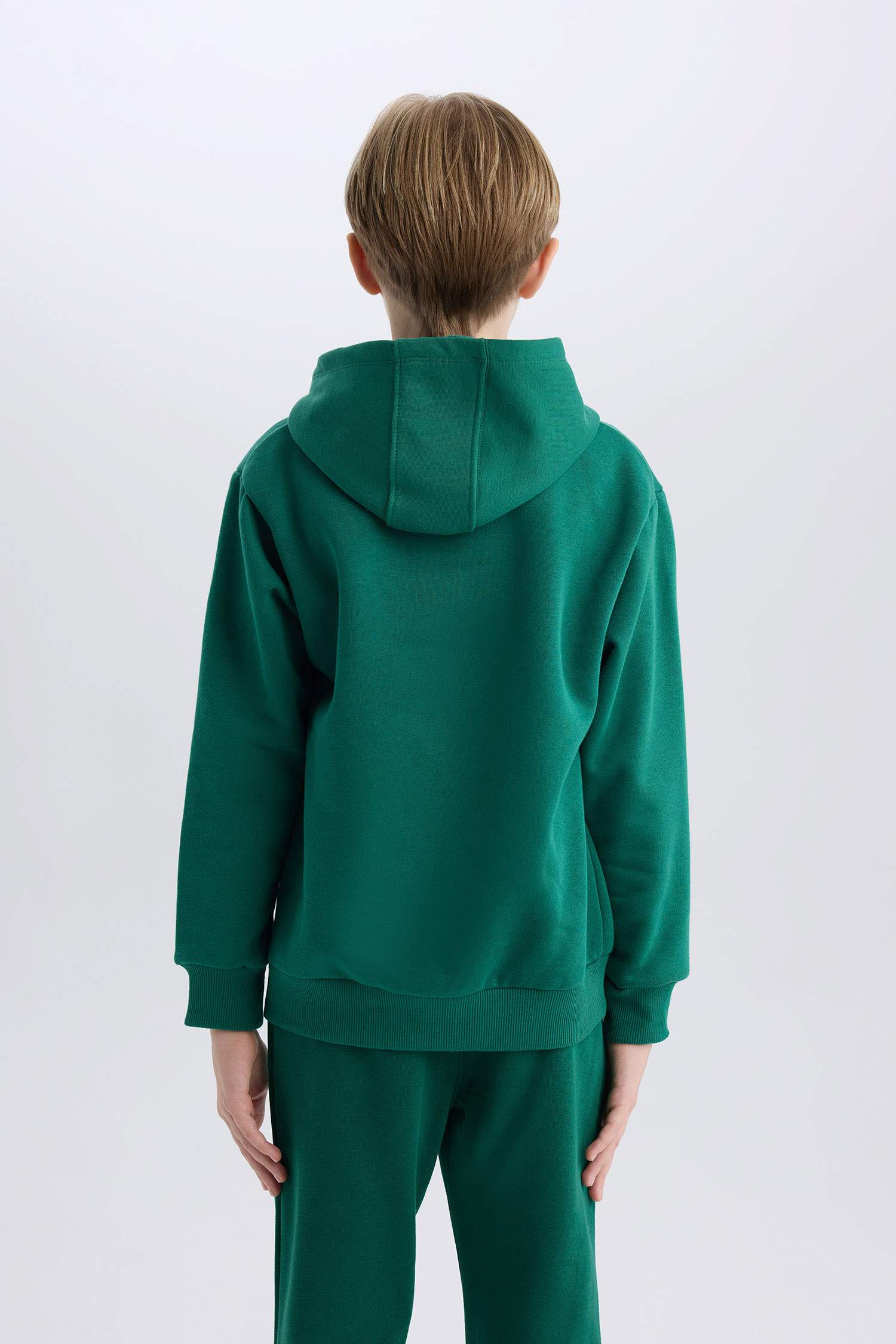 Erkek Çocuk Kapüşonlu Baskılı Sweatshirt