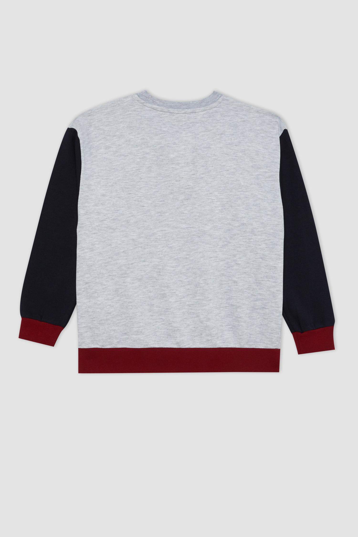 Свитшот оверсайз с принтом для мальчиков