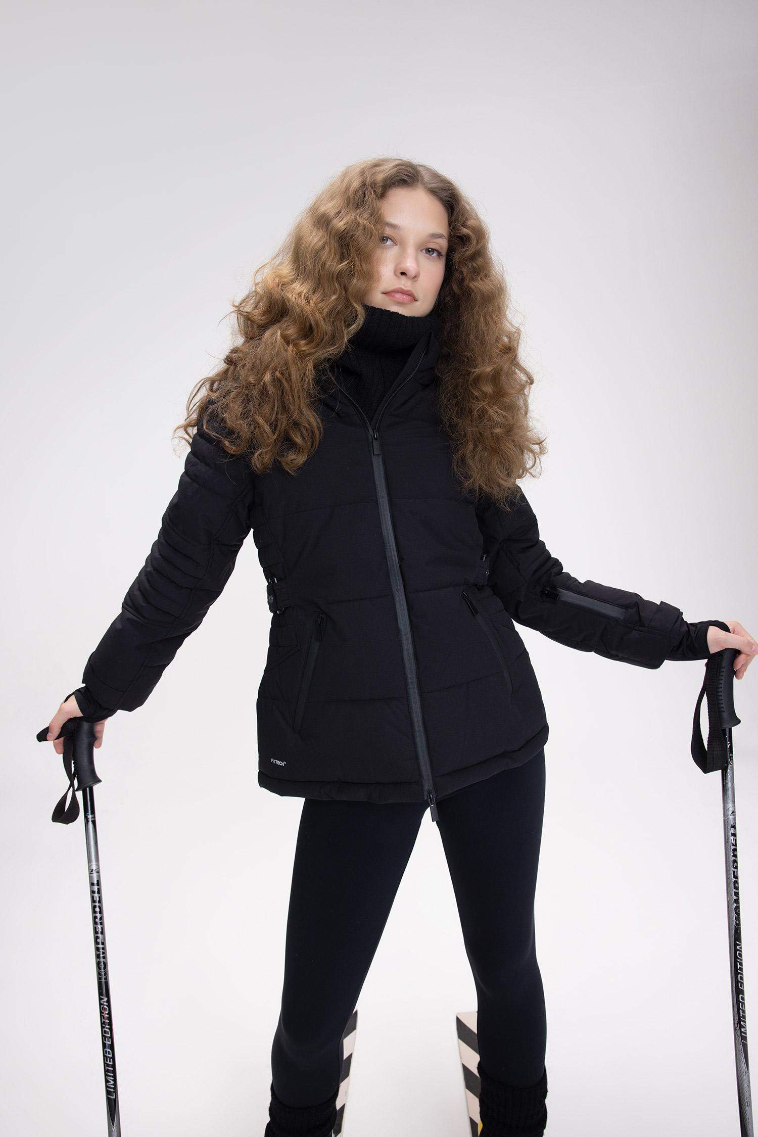 DeFactoFit Kayak Montu Su Geçirmez Rüzgar Geçirmez Kapüşonlu Ayarlanabilir Bel Detaylı Ultra Korumalı