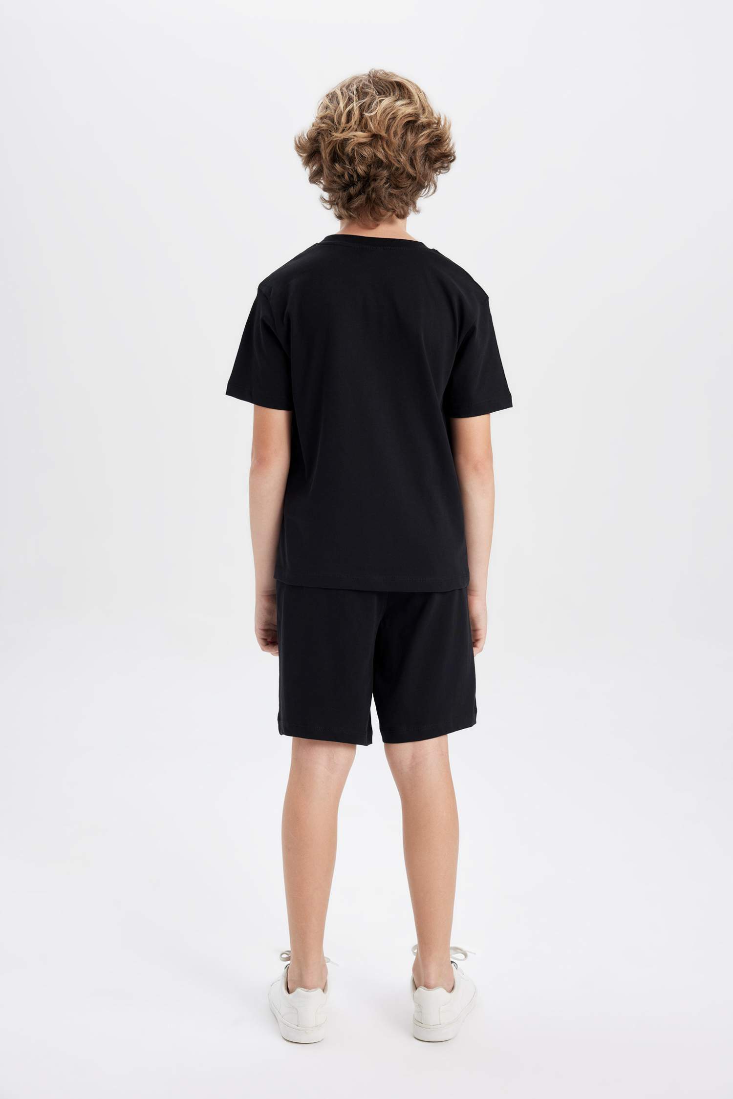 Erkek Çocuk 2'li Takım Baskılı Kısa Kollu Tişört Şort