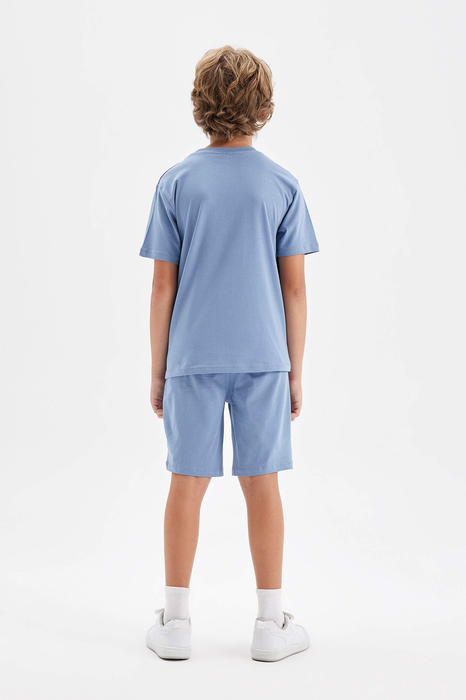 Erkek Çocuk 2'li Takım Baskılı Kısa Kollu Tişört Şort