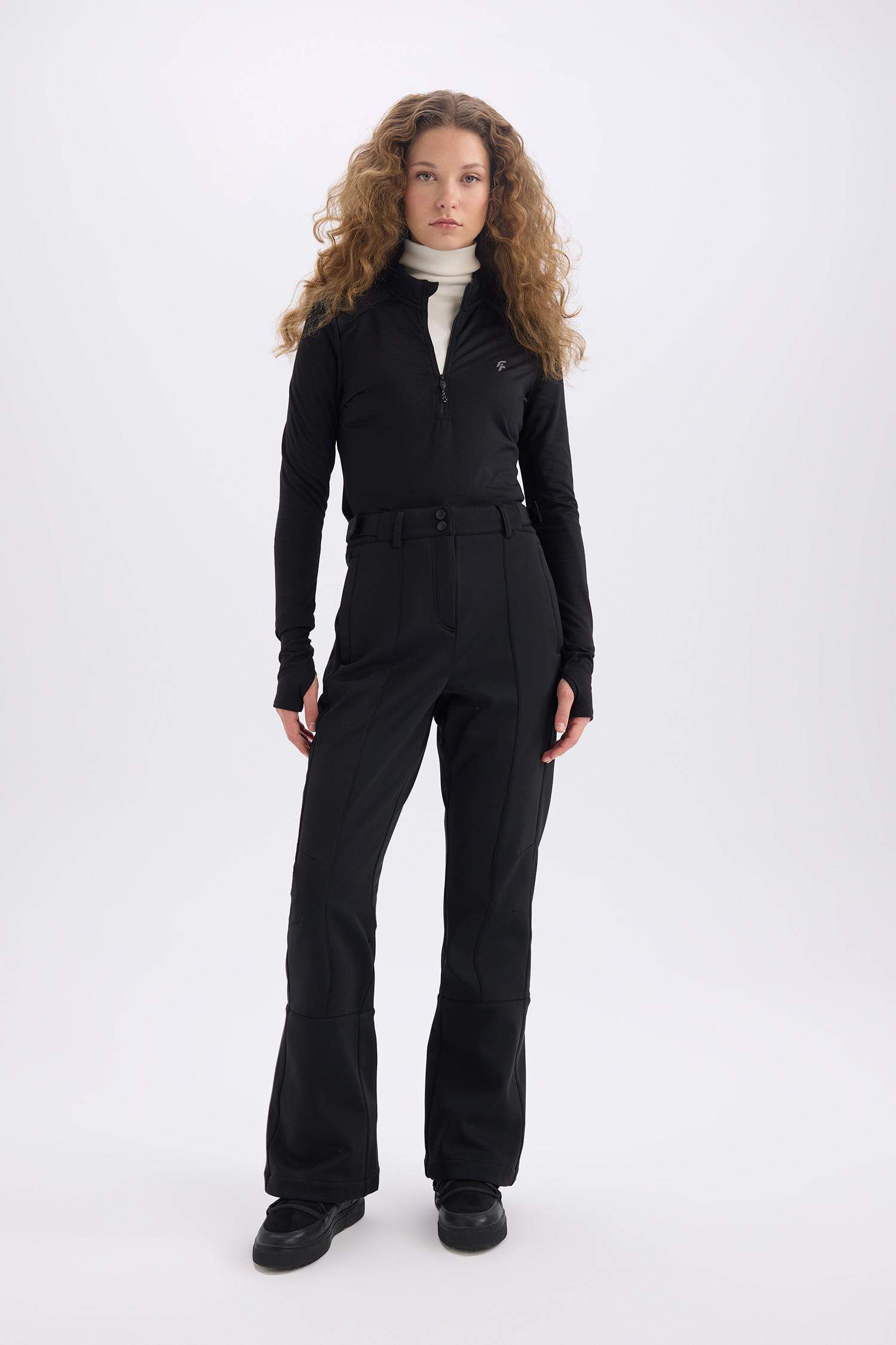 DeFactoFit Regular Fit Sporcu Cepli Softshell Kayak Pantolonu