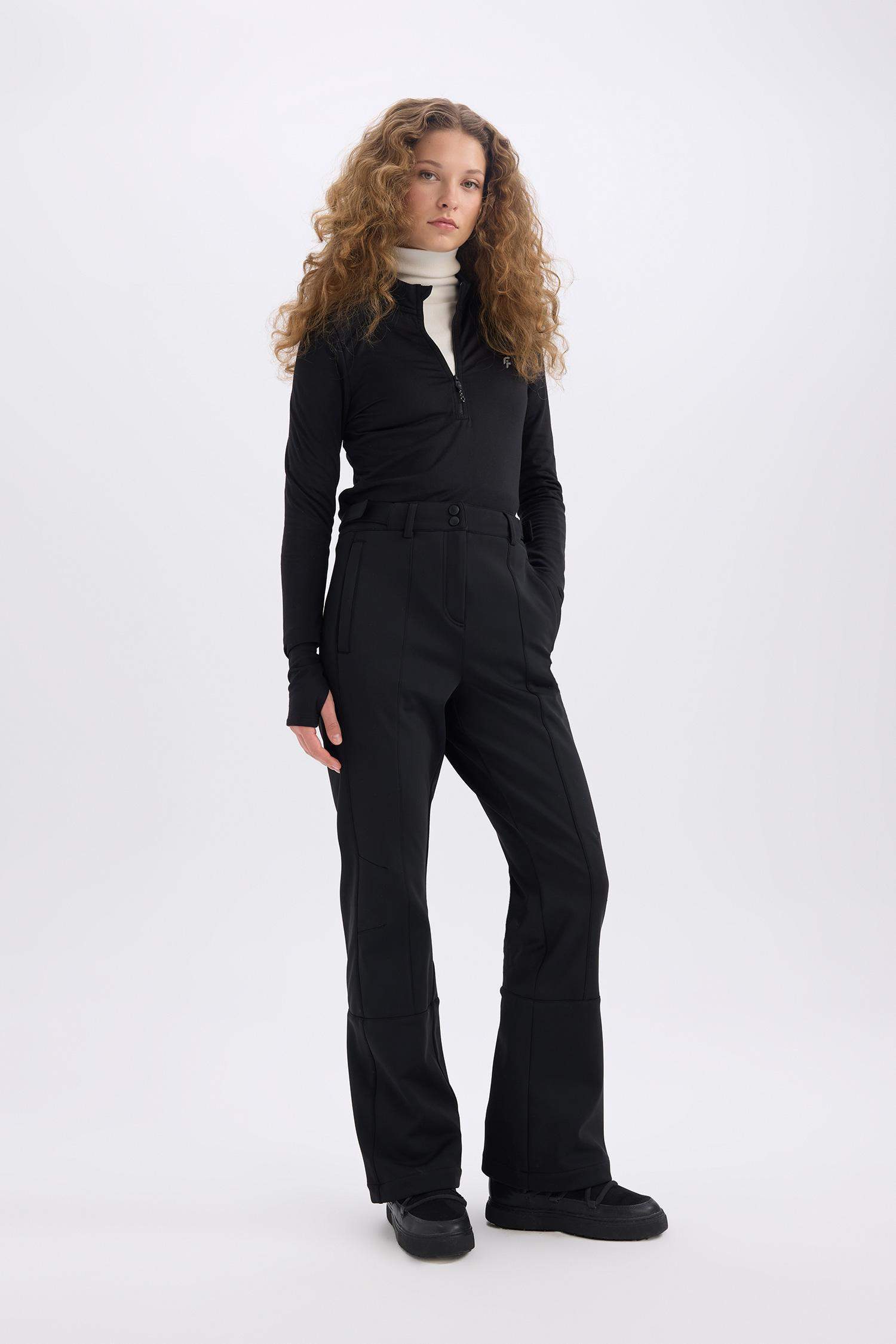 DeFactoFit Regular Fit Sporcu Cepli Softshell Kayak Pantolonu