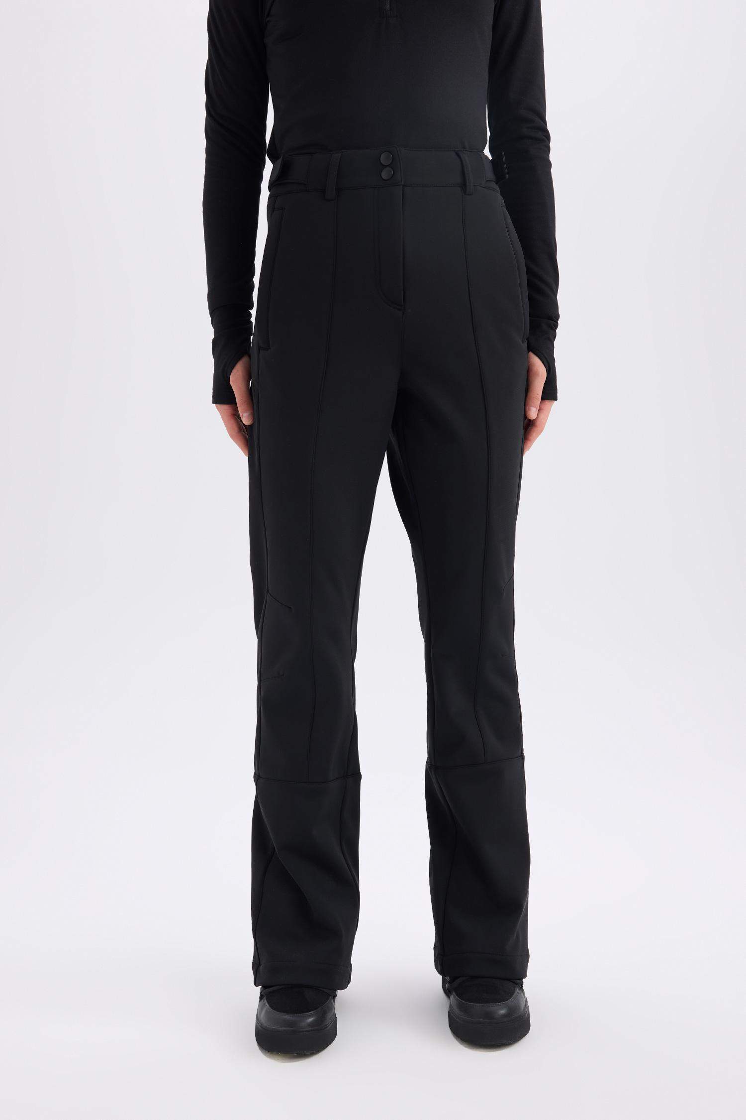 DeFactoFit Regular Fit Sporcu Cepli Softshell Kayak Pantolonu